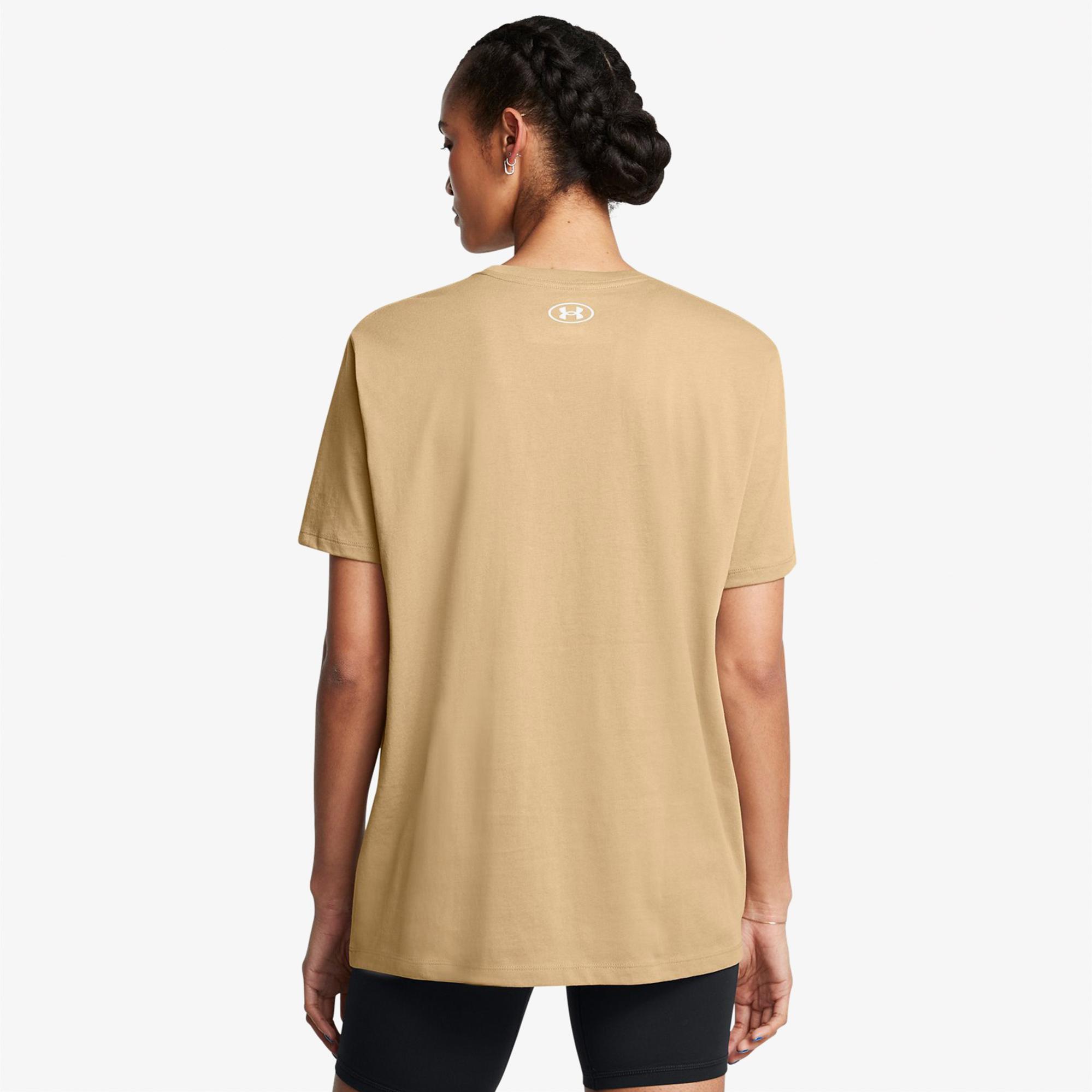 Under Armour Bfos Logo Kadın Kahverengi Günlük T-Shirt