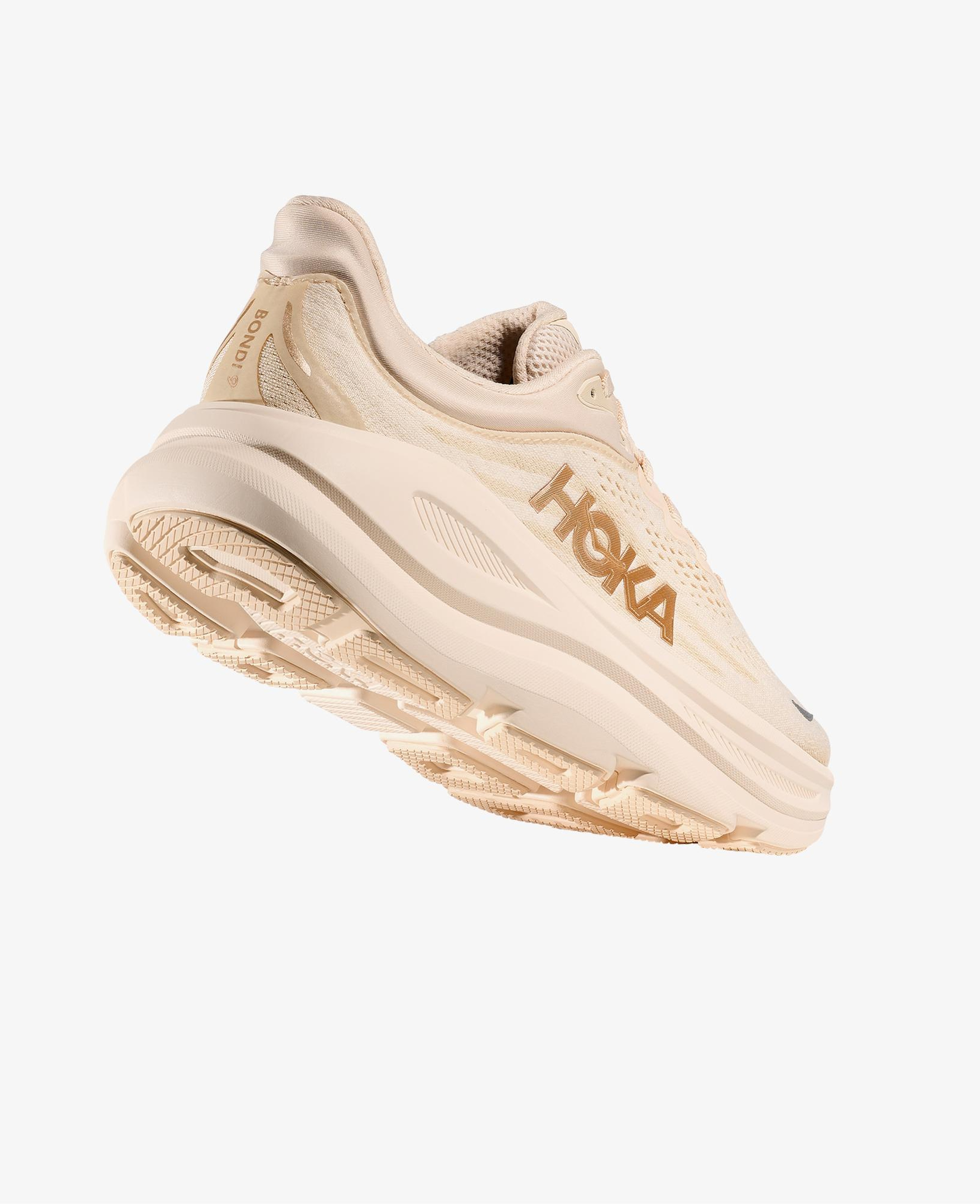 Hoka Bondi 9 Kadın Bej Koşu Ayakkabısı