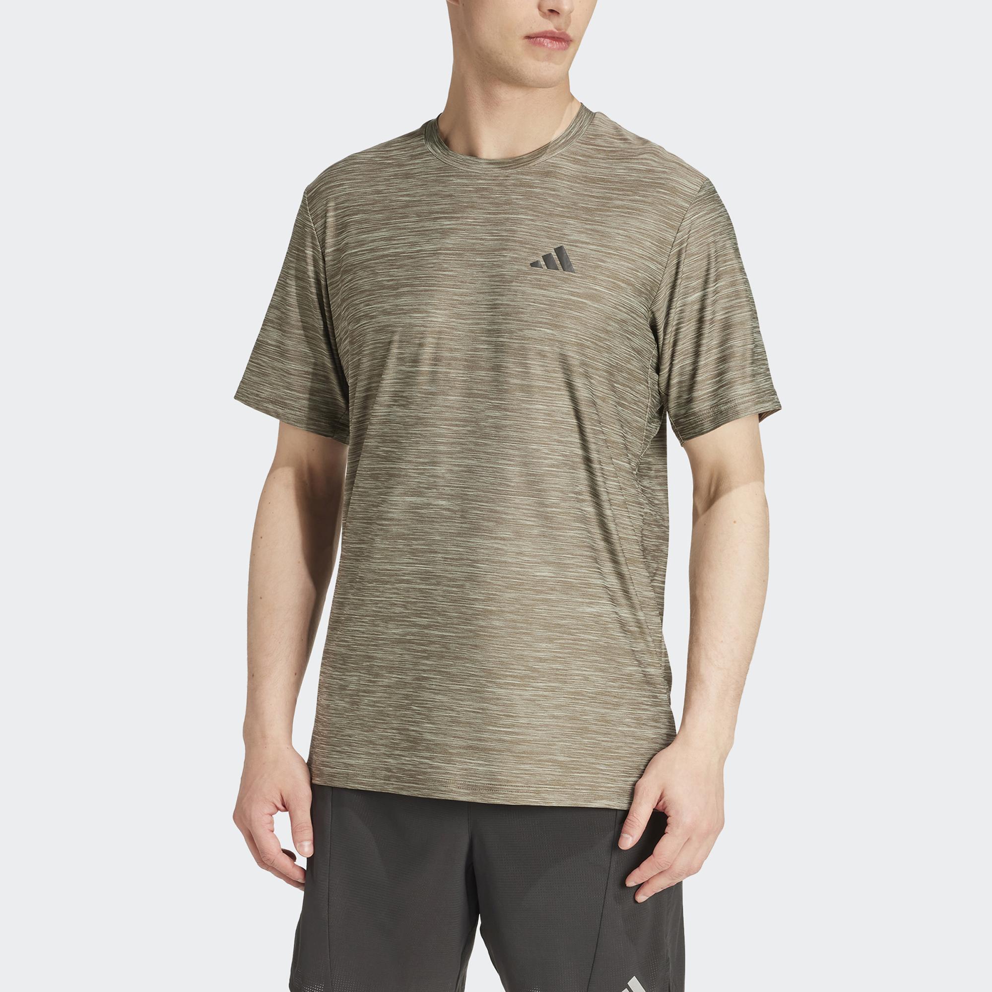 adidas Training Essentials Strech Training Erkek Yeşil Antrenman T-Shirt