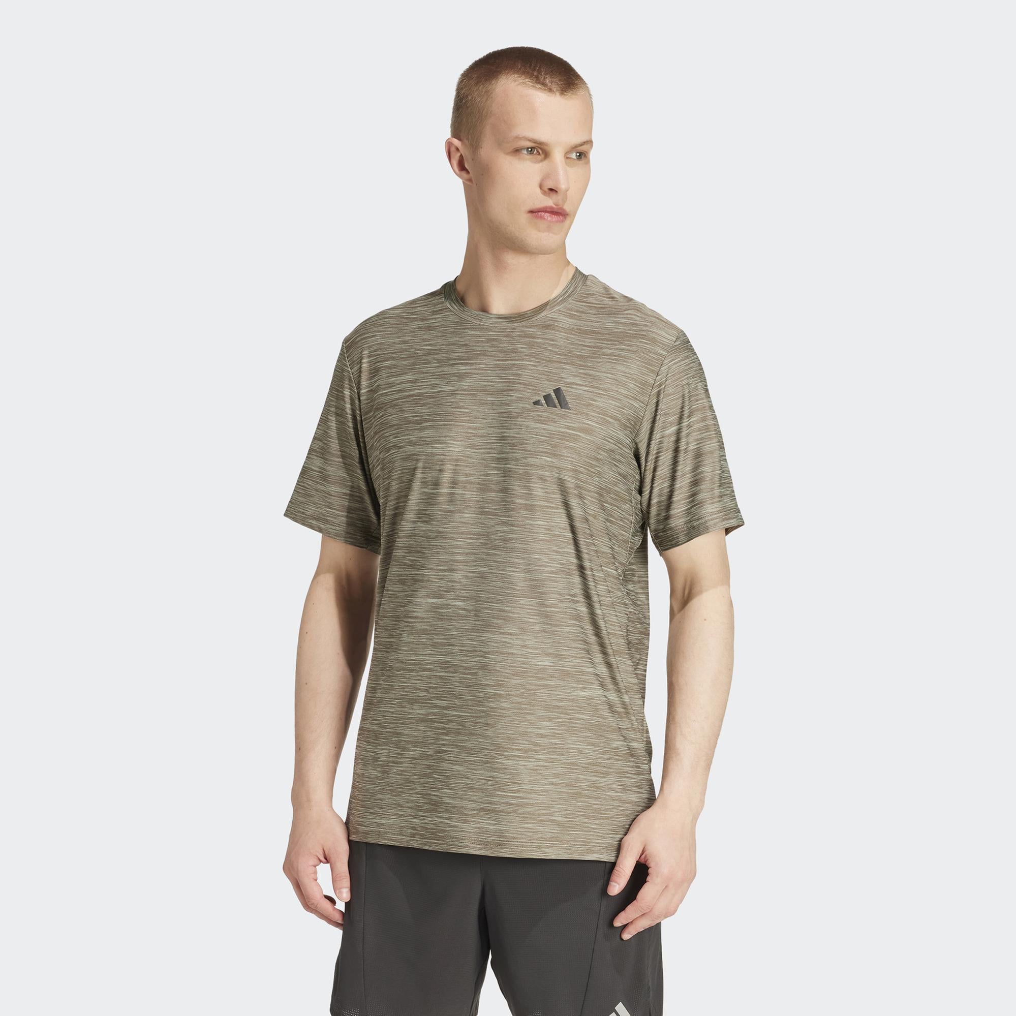 adidas Training Essentials Strech Training Erkek Yeşil Antrenman T-Shirt