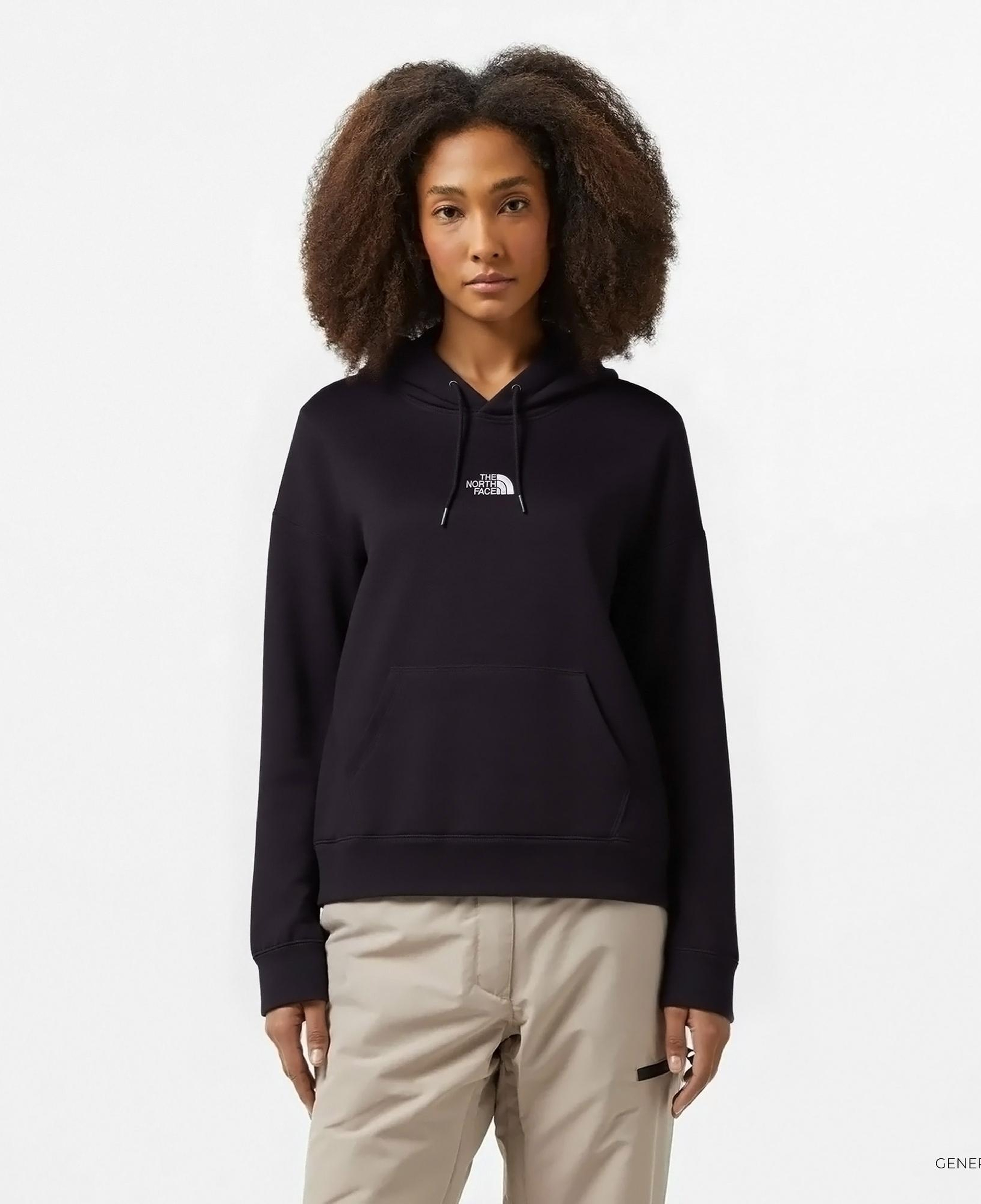 The North Face Essentials Oversize Kadın Siyah Günlük Sweatshirt
