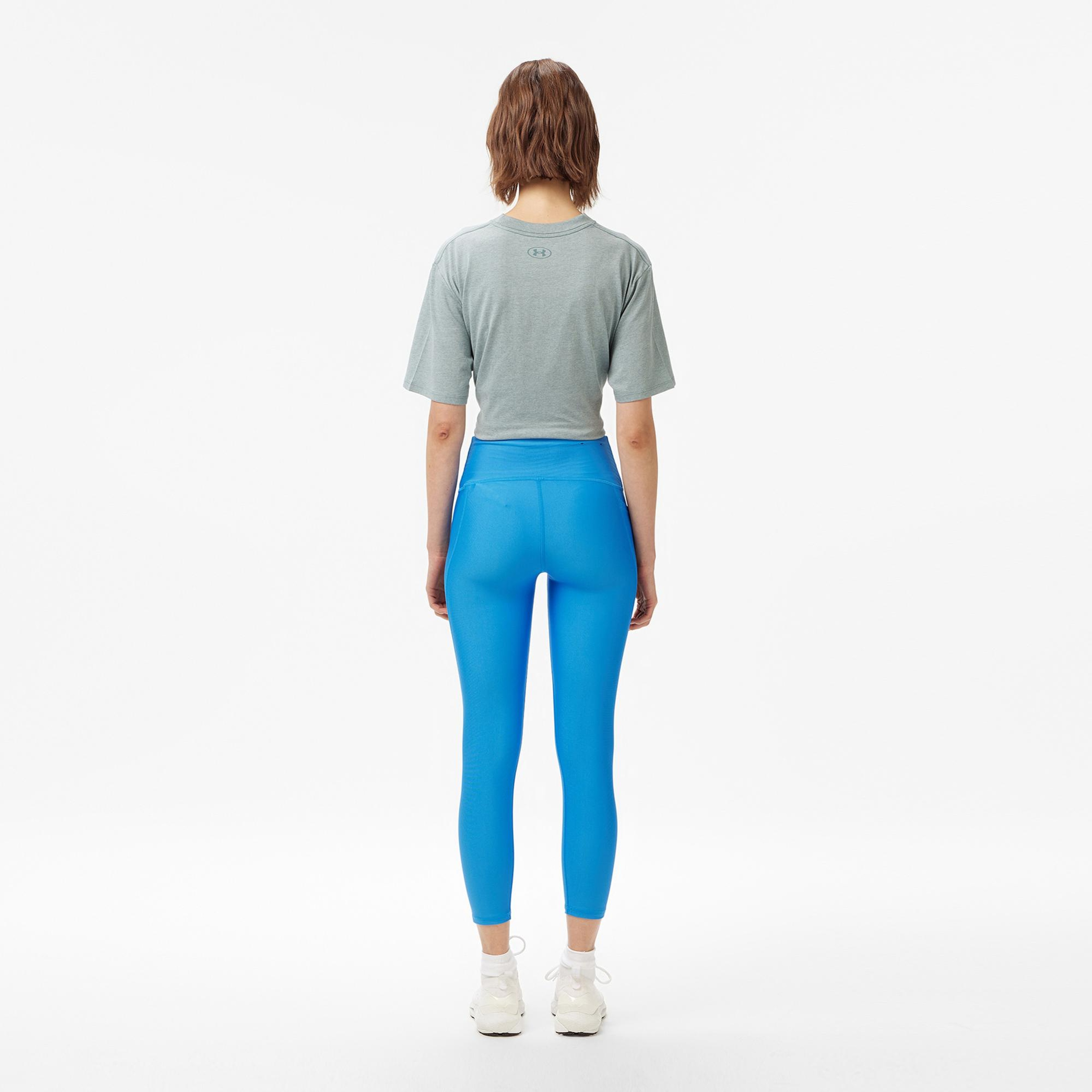 Under Armour Tech Hi Ankle Leg Kadın Mavi Antrenman Tayt