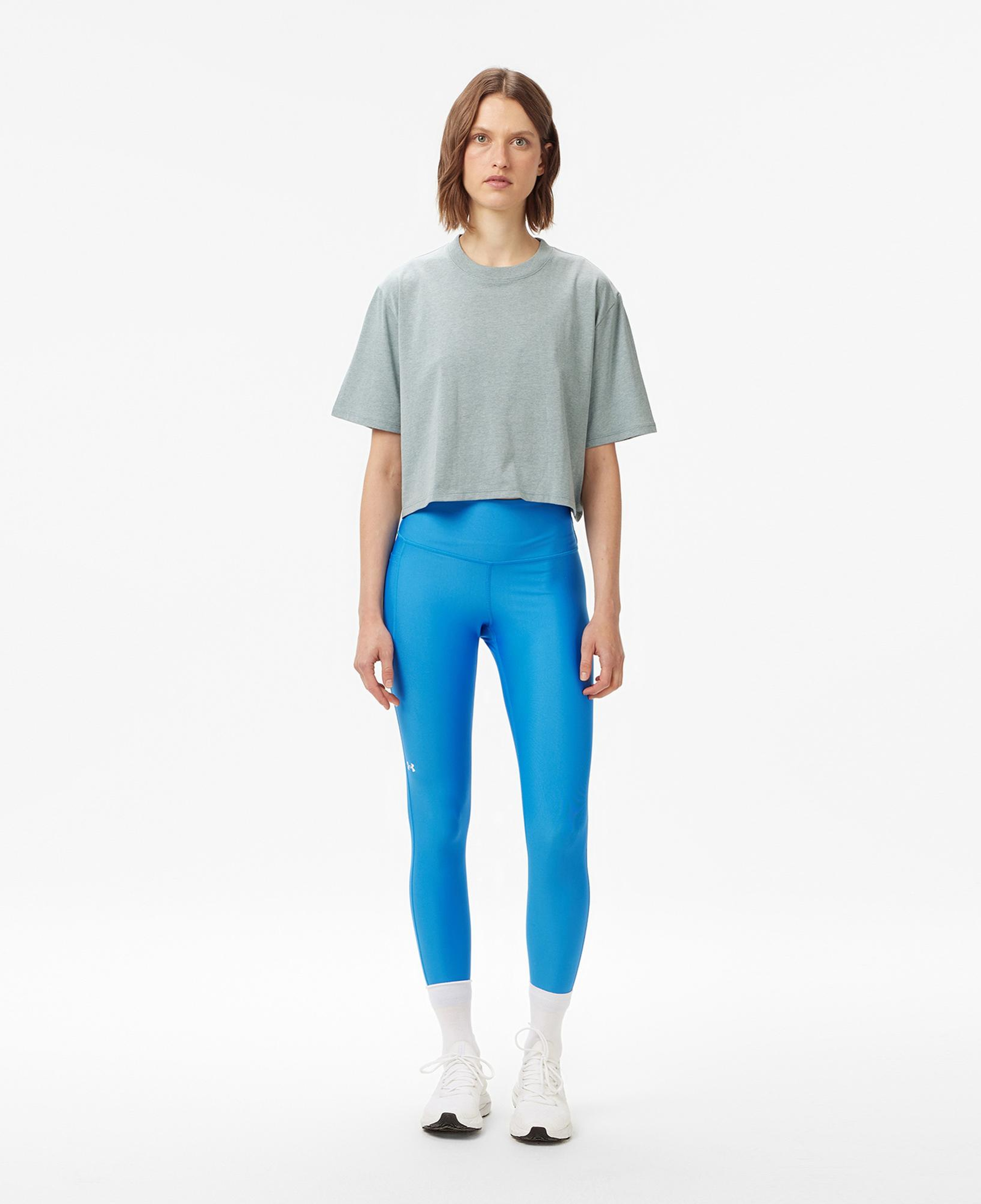 Under Armour Tech Hi Ankle Leg Kadın Mavi Antrenman Tayt