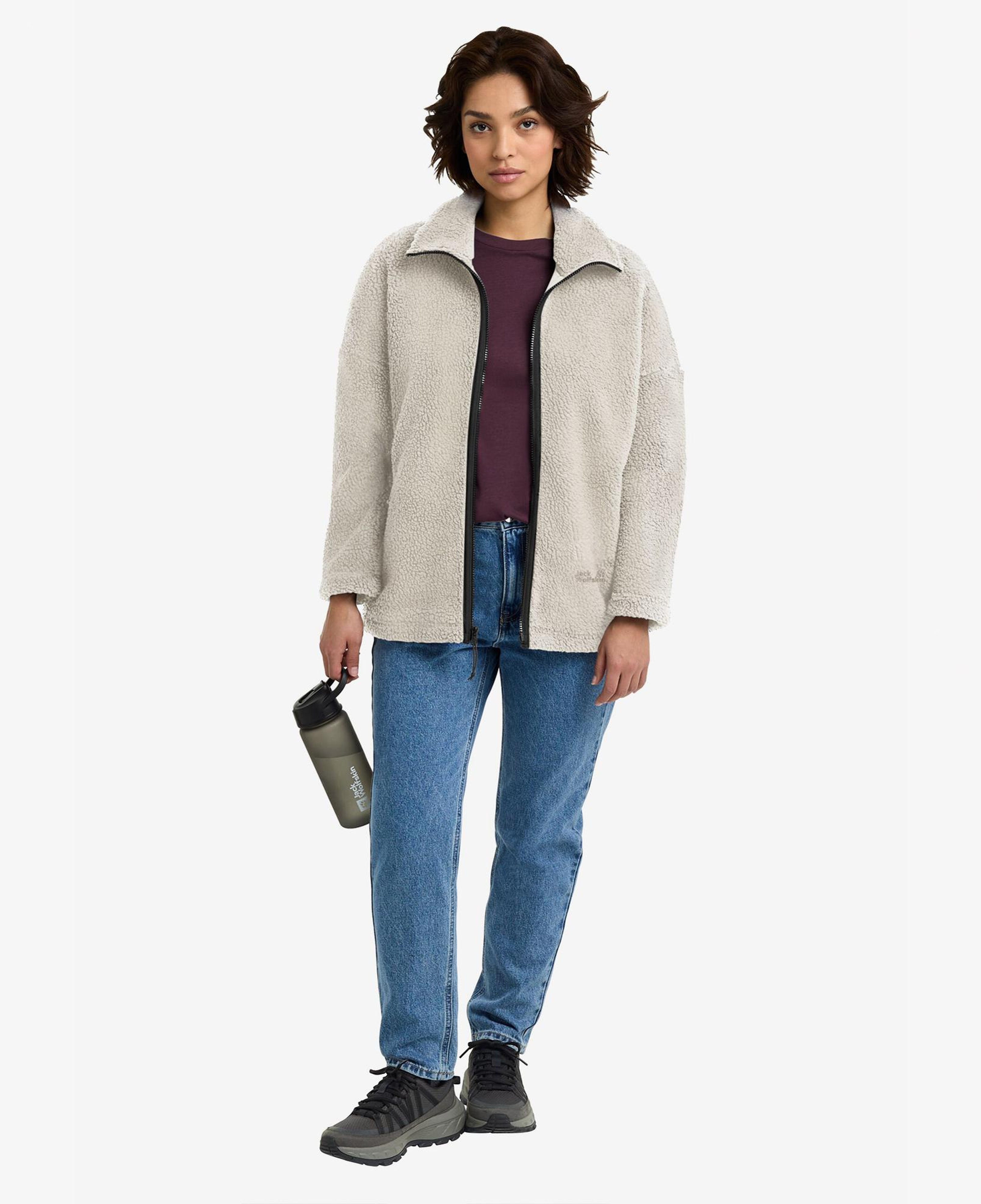 Jack Wolfskin Stone Lite Kadın Krem Outdoor Ceket