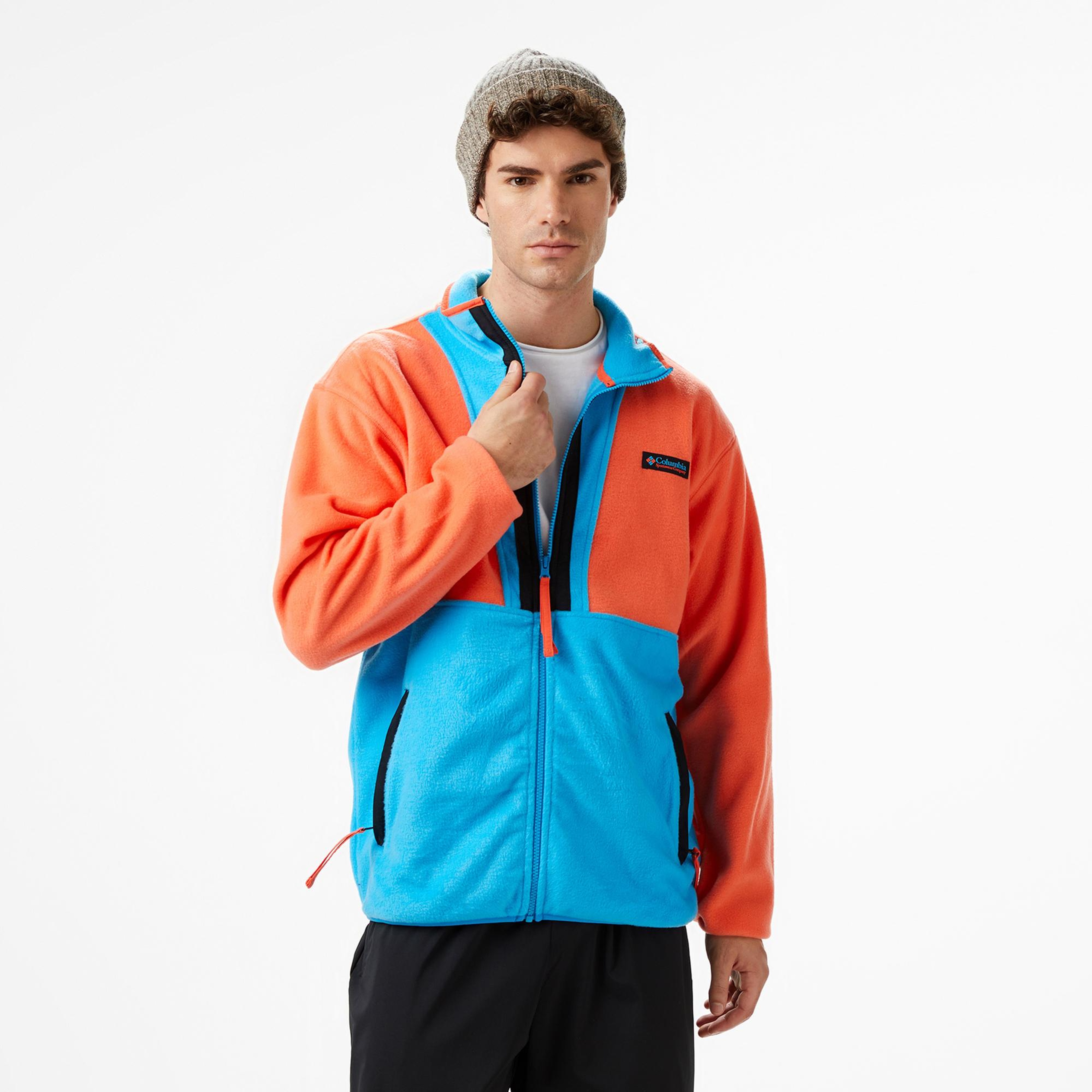 Columbia Backbowl II Full Zip Fleece Erkek Turuncu Outdoor Sweatshirt