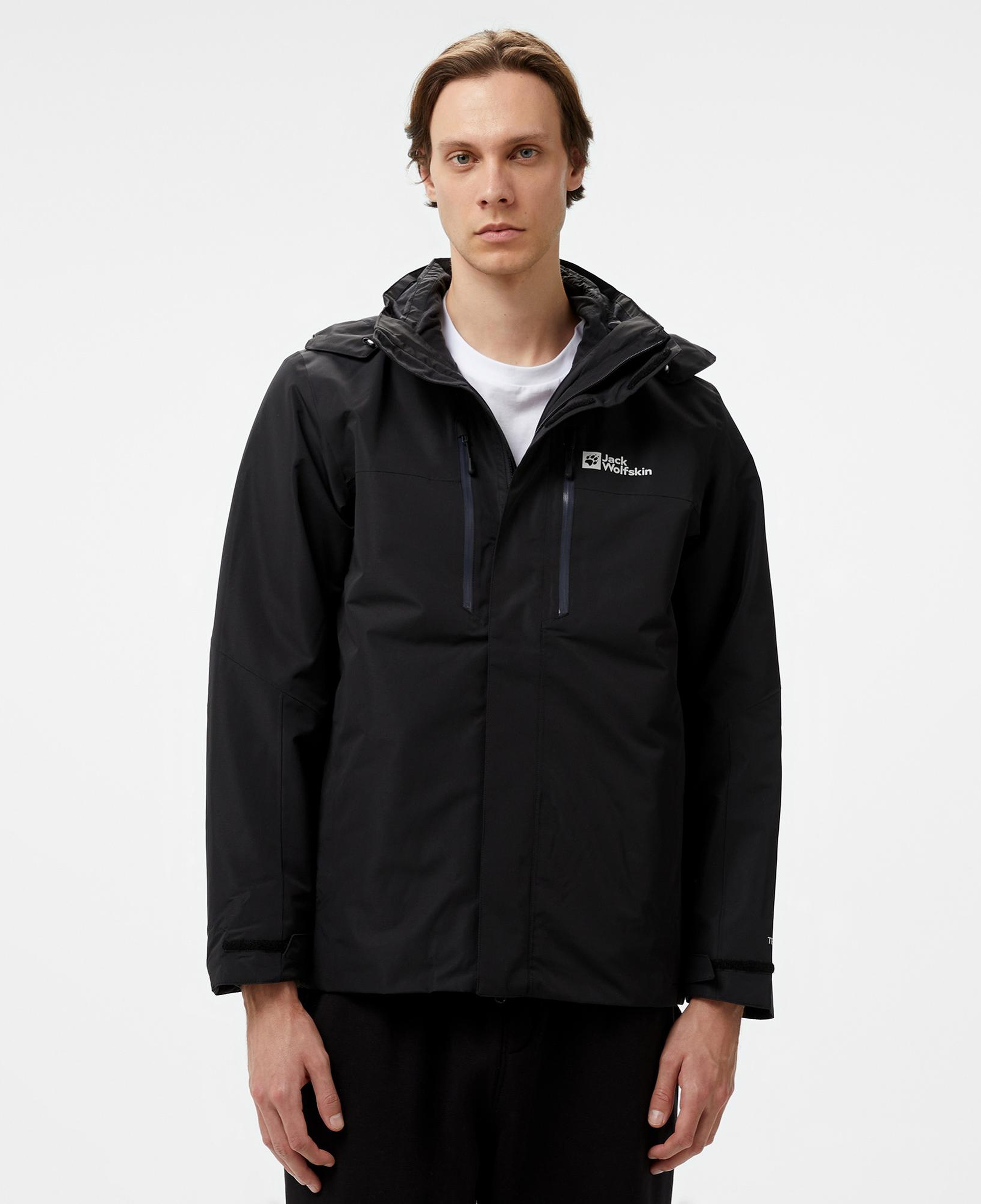 Jack Wolfskin Jasper 3in1 Erkek Siyah Outdoor Ceket