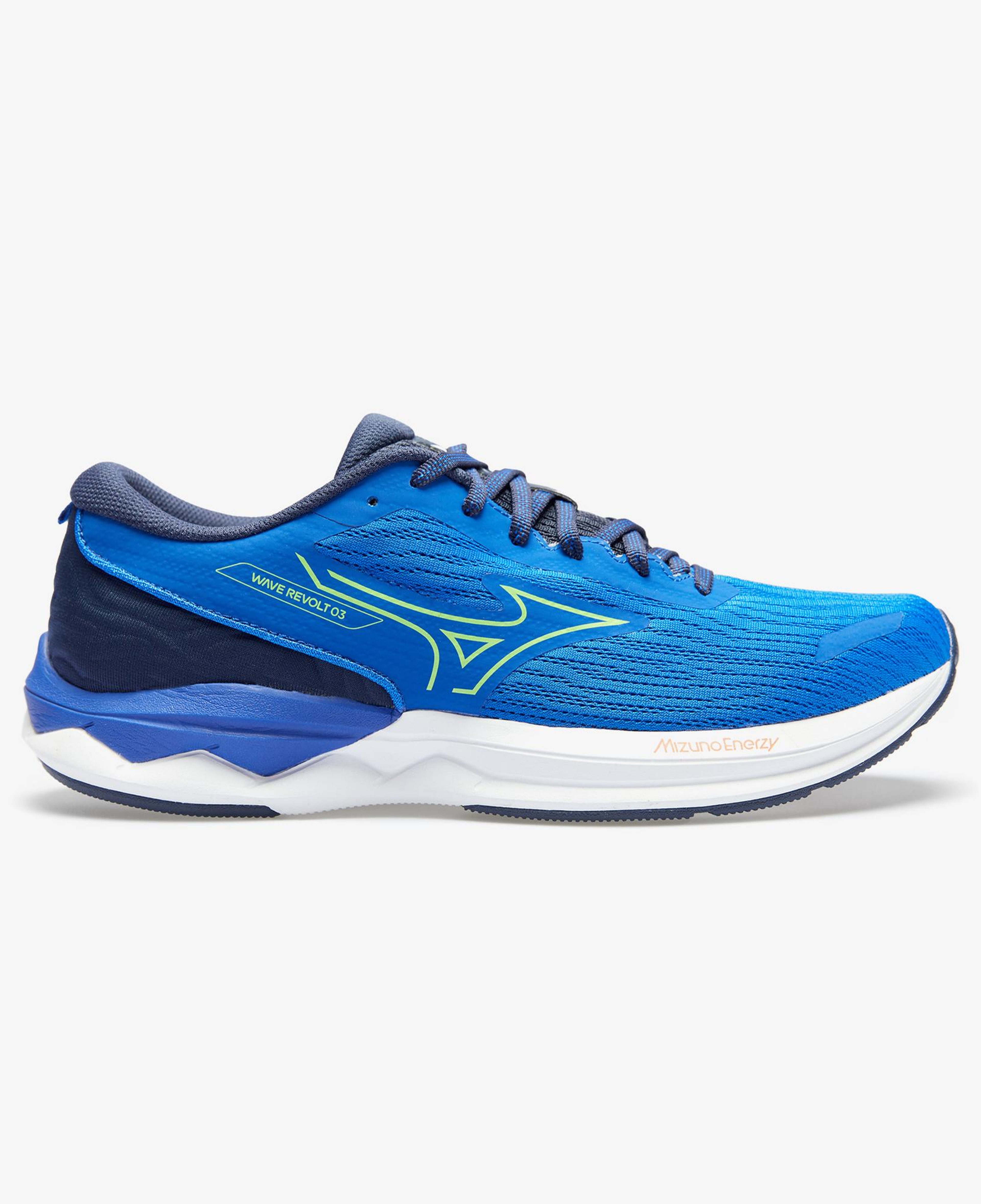 Mizuno Wave Revolt 3 Erkek Mavi Koşu Ayakkabısı