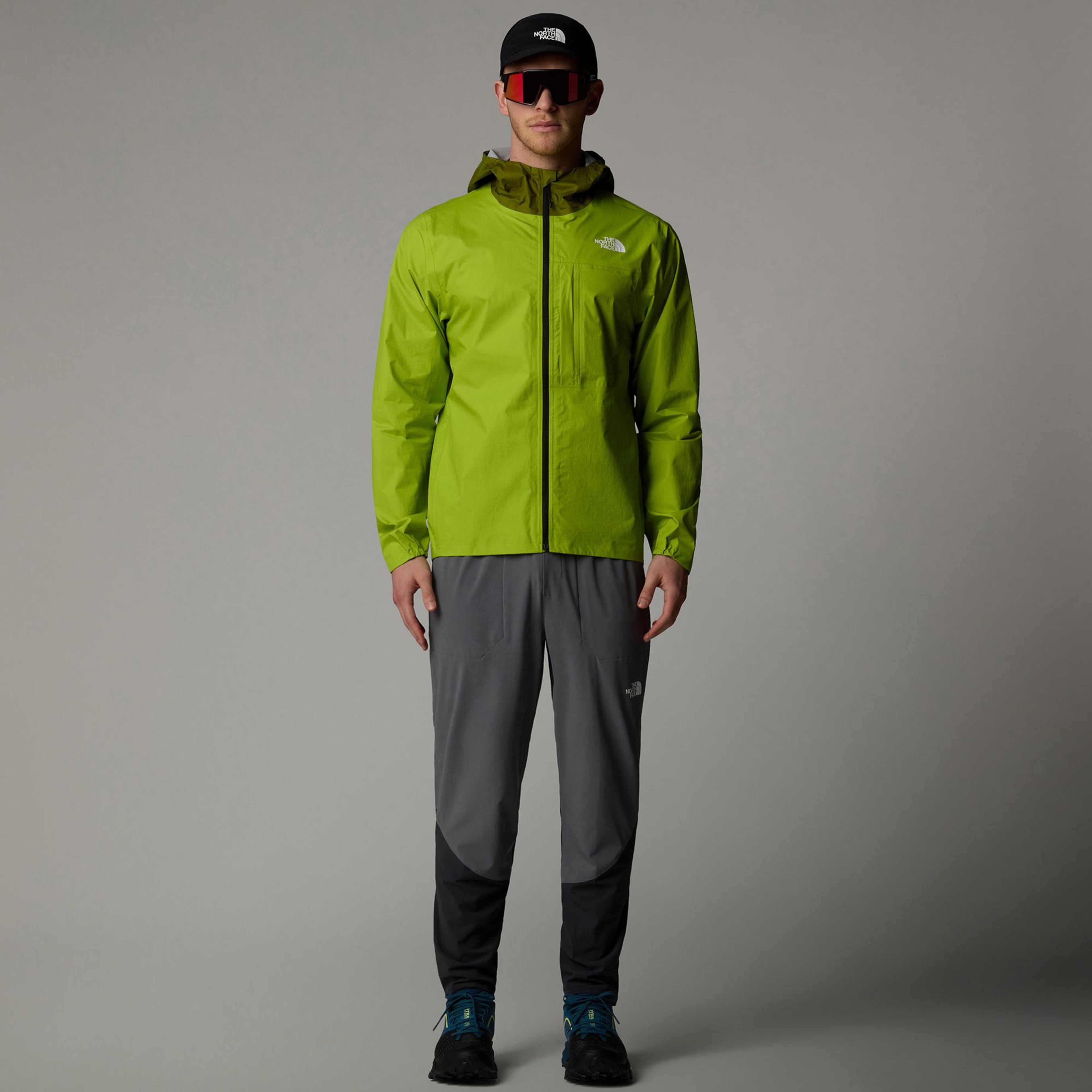 The North Face Higher Run Erkek Yeşil Yağmurluk