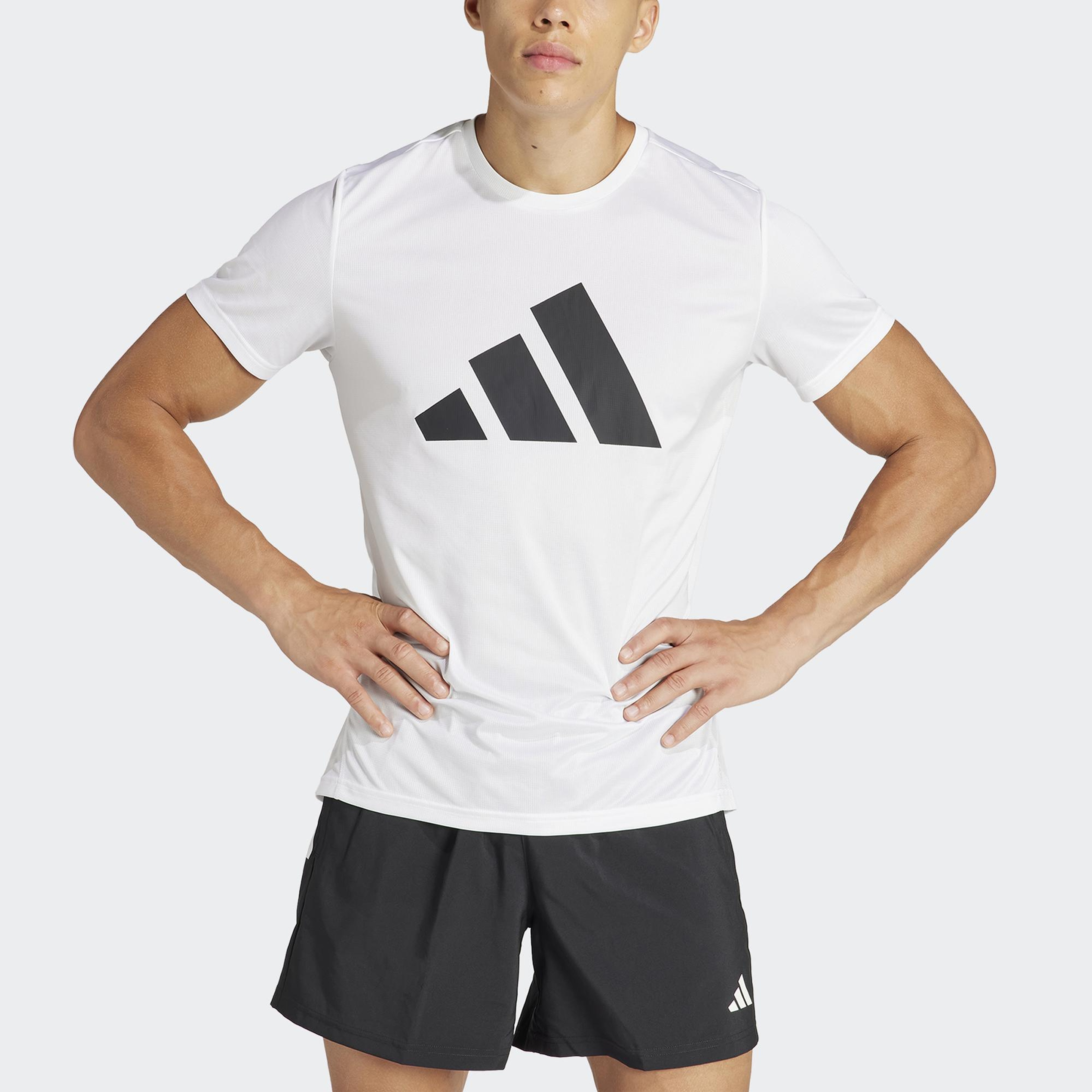 adidas Run It Erkek Beyaz Günlük T-Shirt