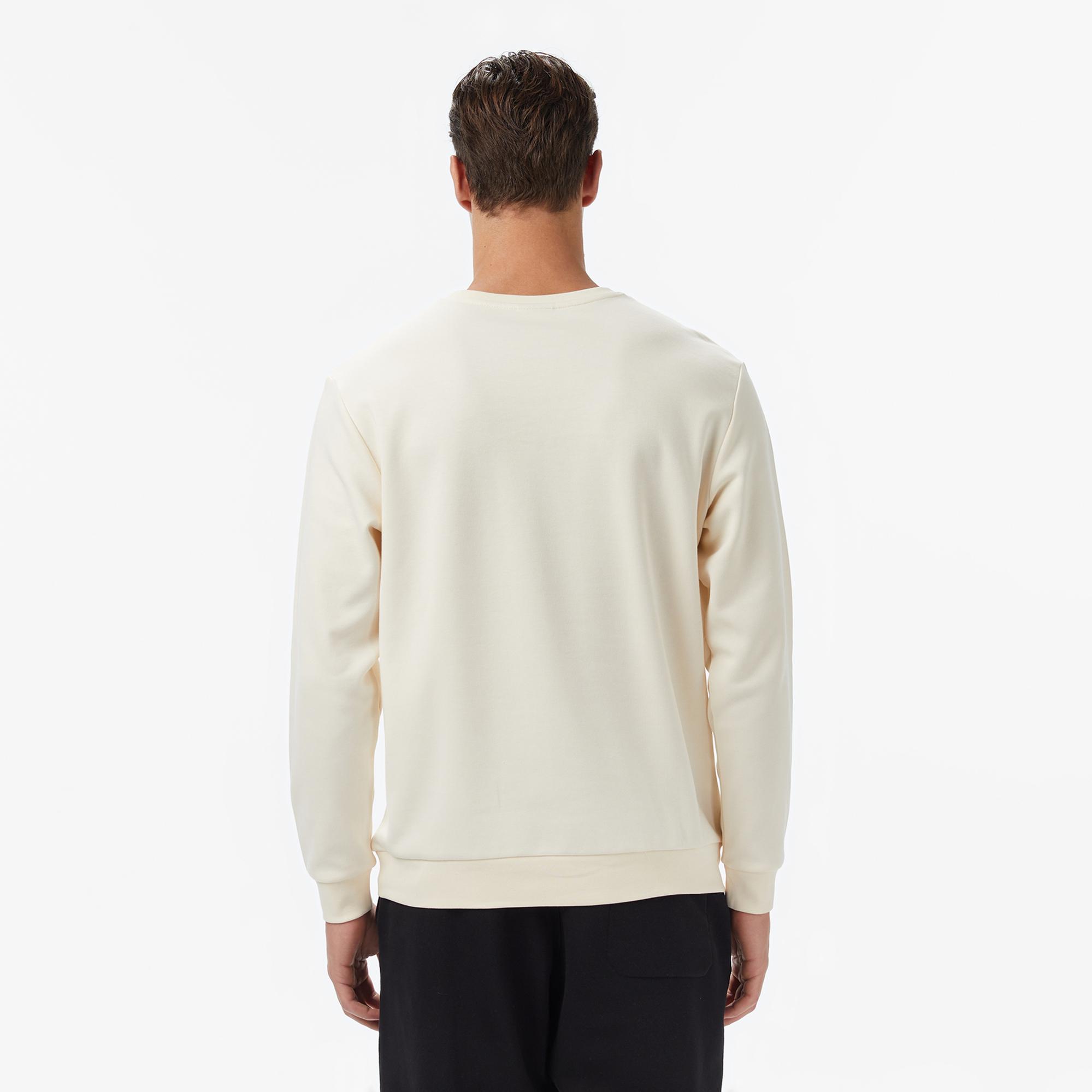 Columbia Cs0382 Csc Gem Label Crewneck Erkek Krem Sweatshirt