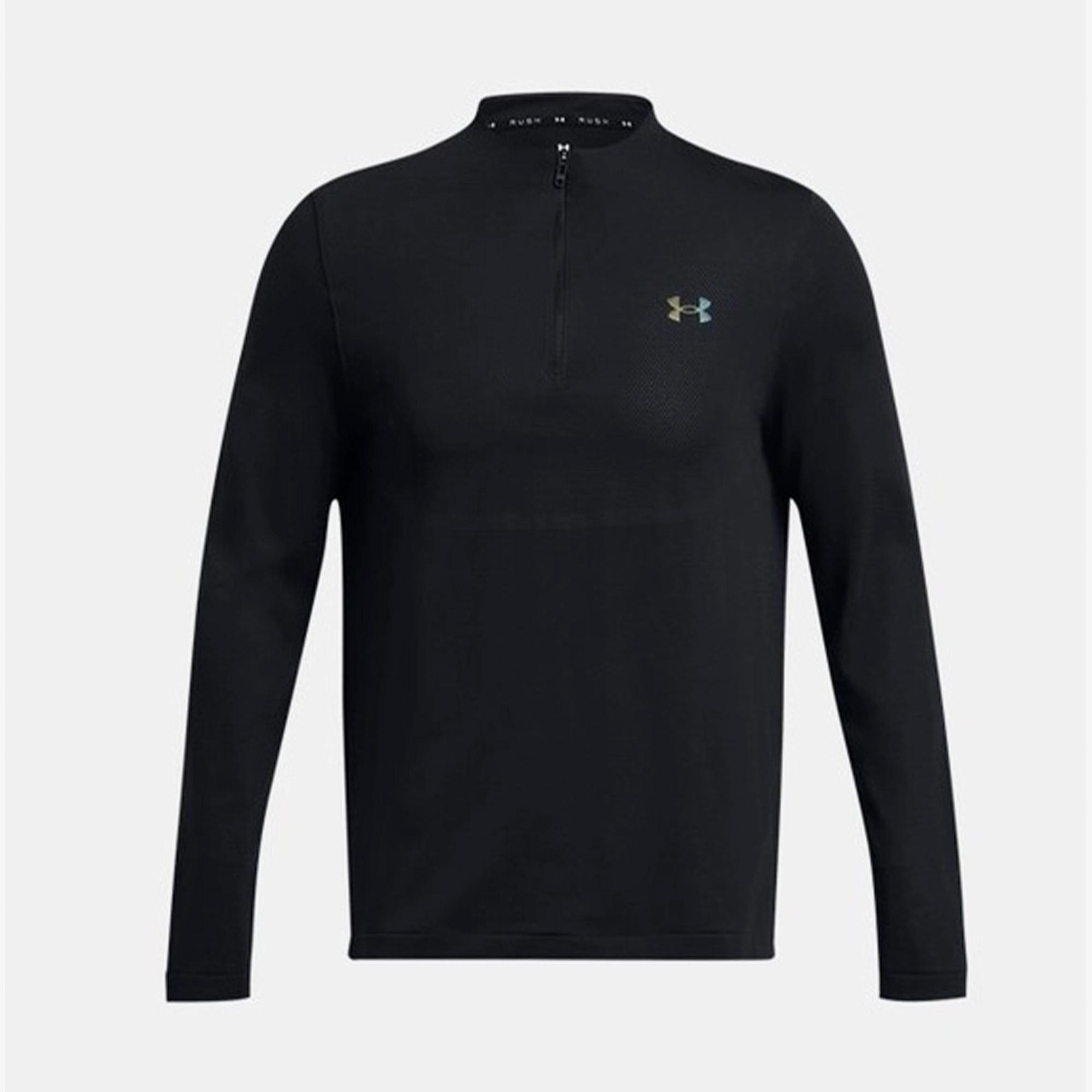Under Armour Vanish Elite Seamless 1/4 Zp Erkek Siyah Sweatshirt