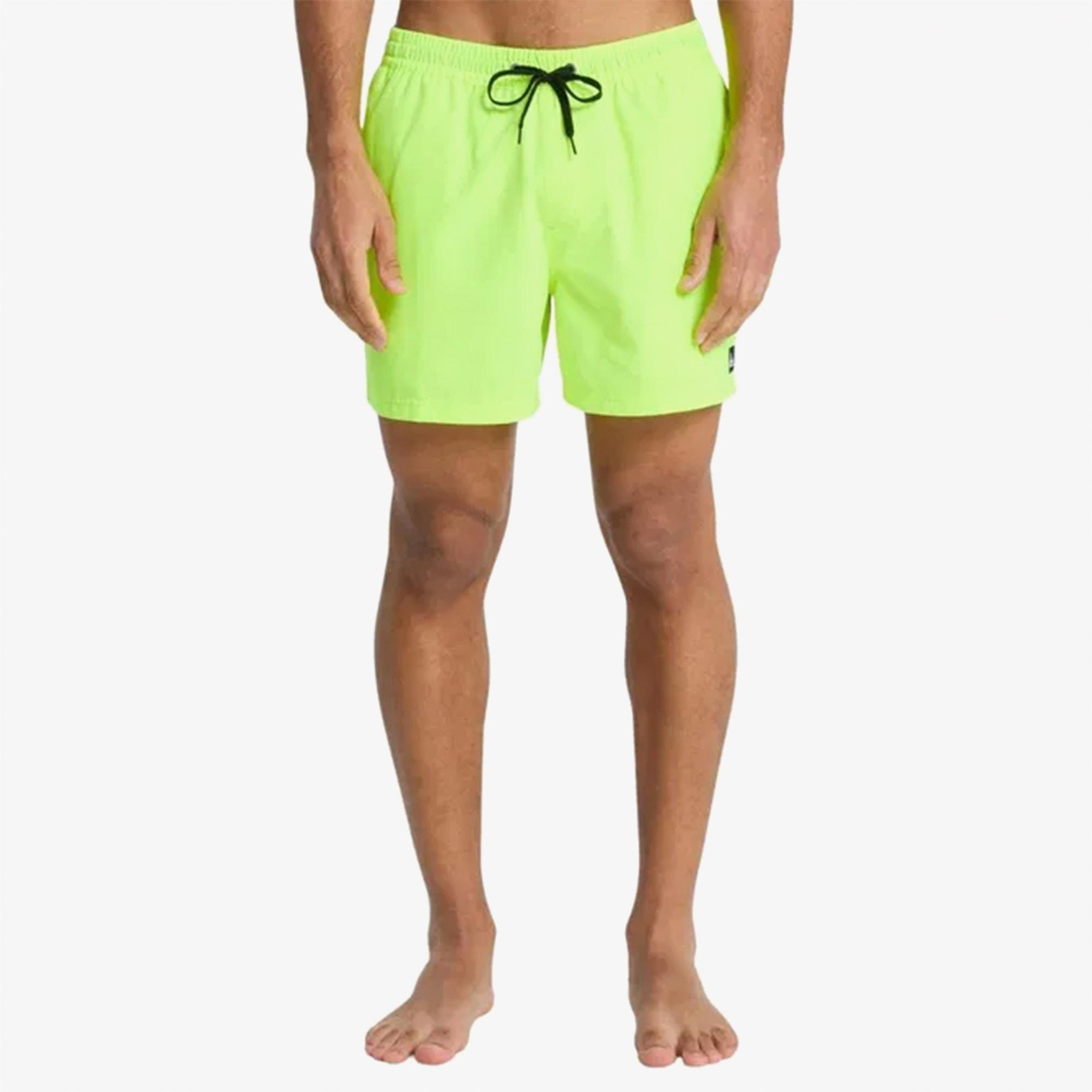 Quiksilver Everyday Solid Volley 15 Erkek Sarı Deniz Şortu