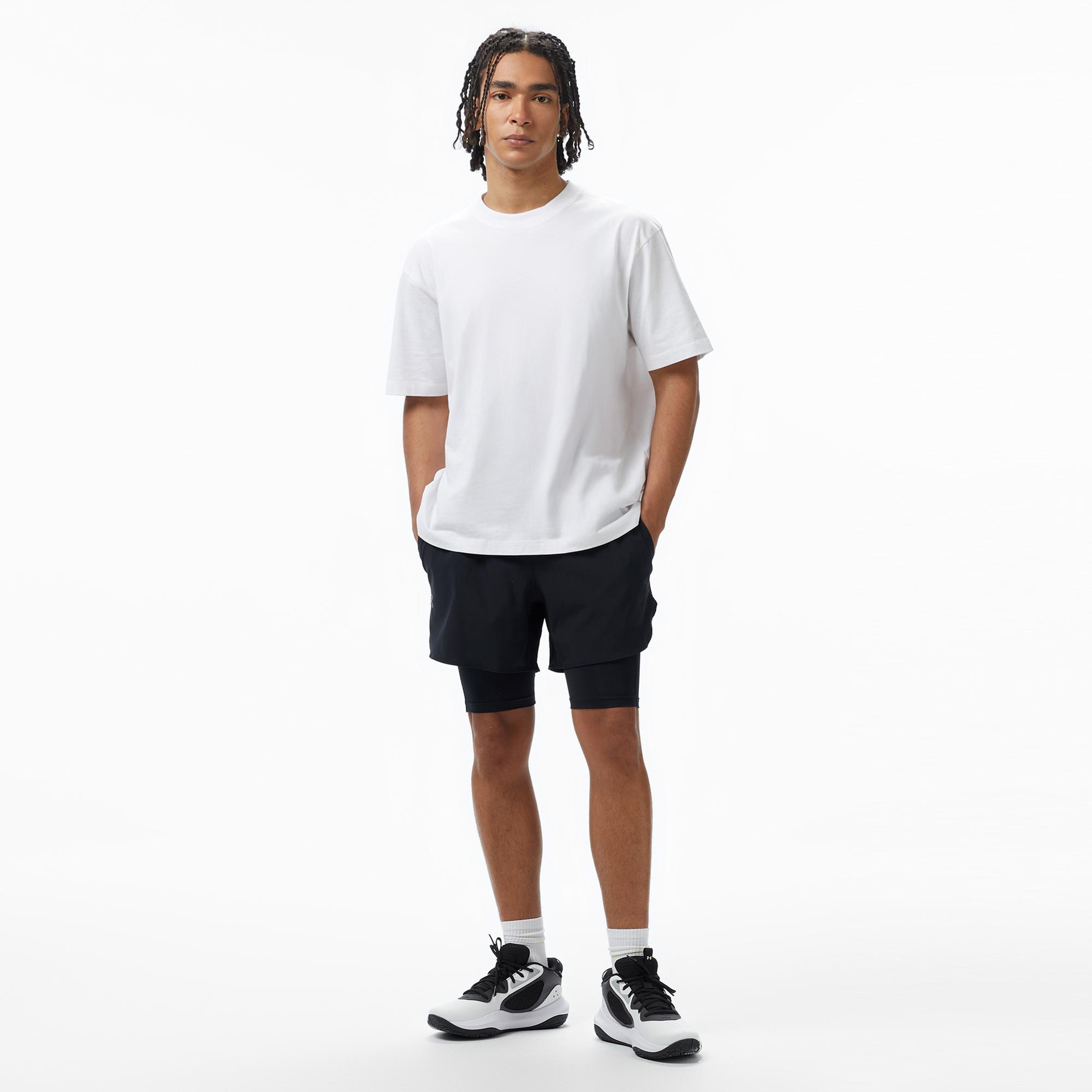 Under Armour Vanish Elite 2in1 Erkek Siyah Antrenman Şortu