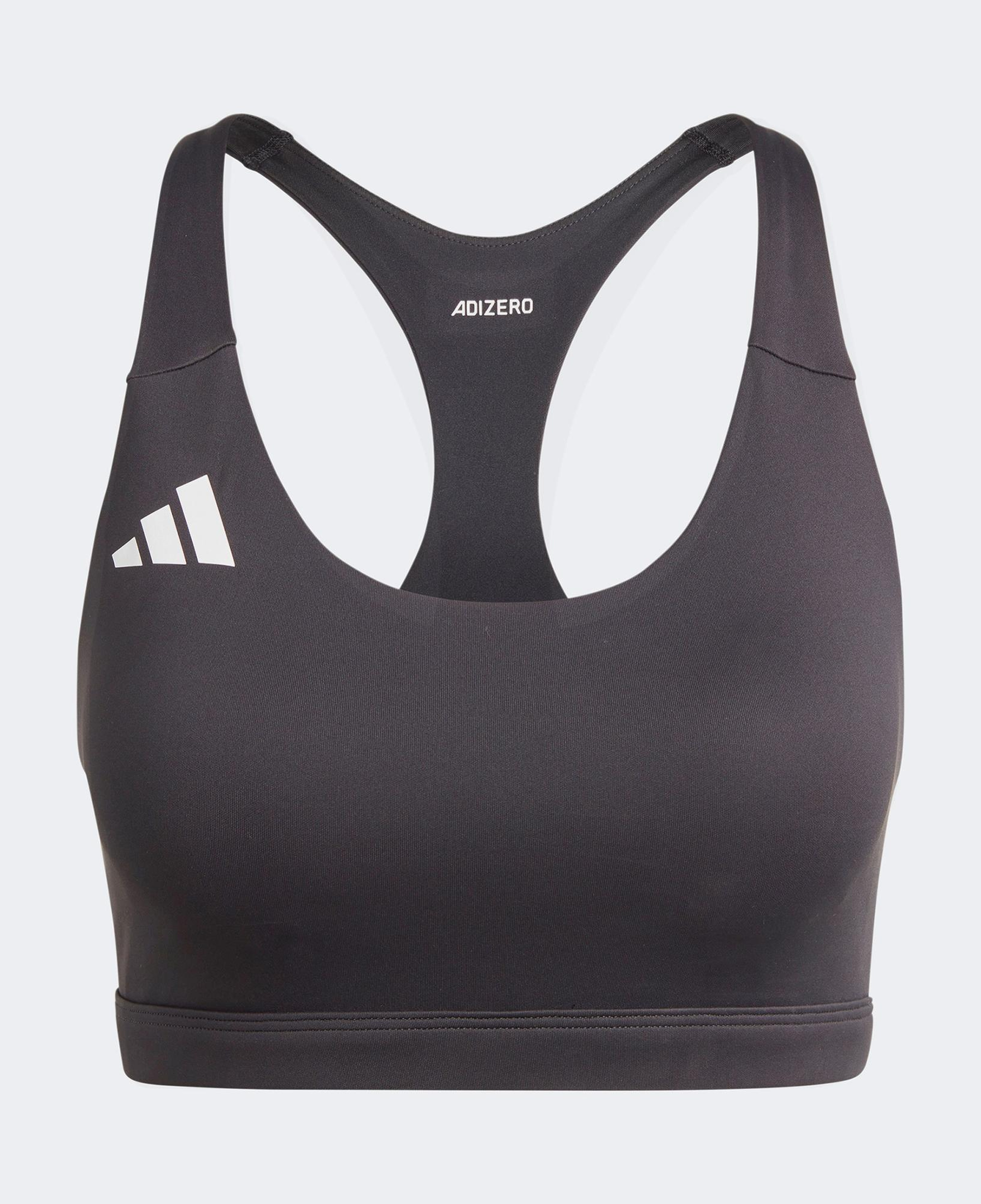 adidas Adizero Essentials Run Medium Support Kadın Siyah Antrenman Bra