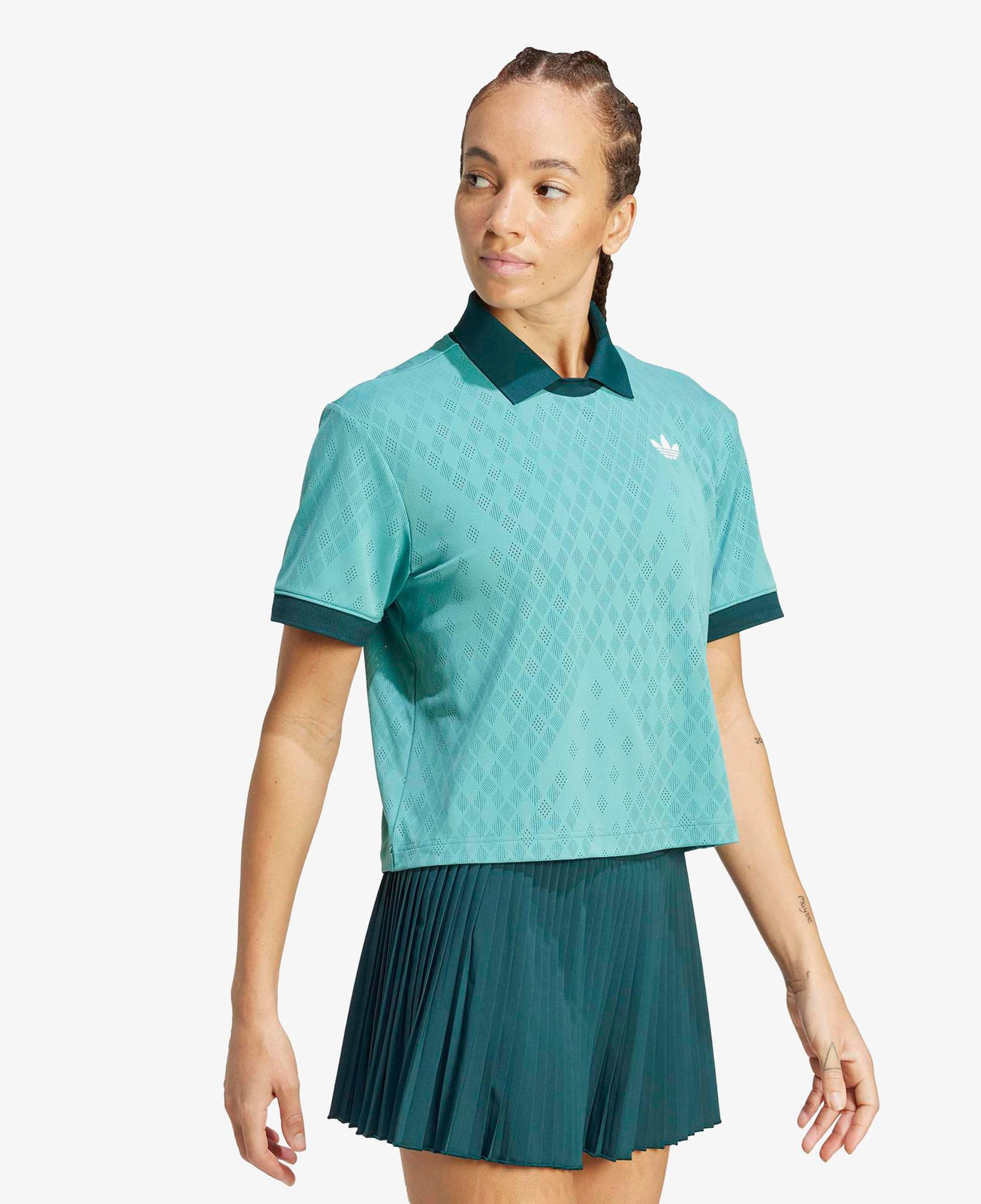 adidas Tennis Pro Climacool Kadın Yeşil Tenis Polo