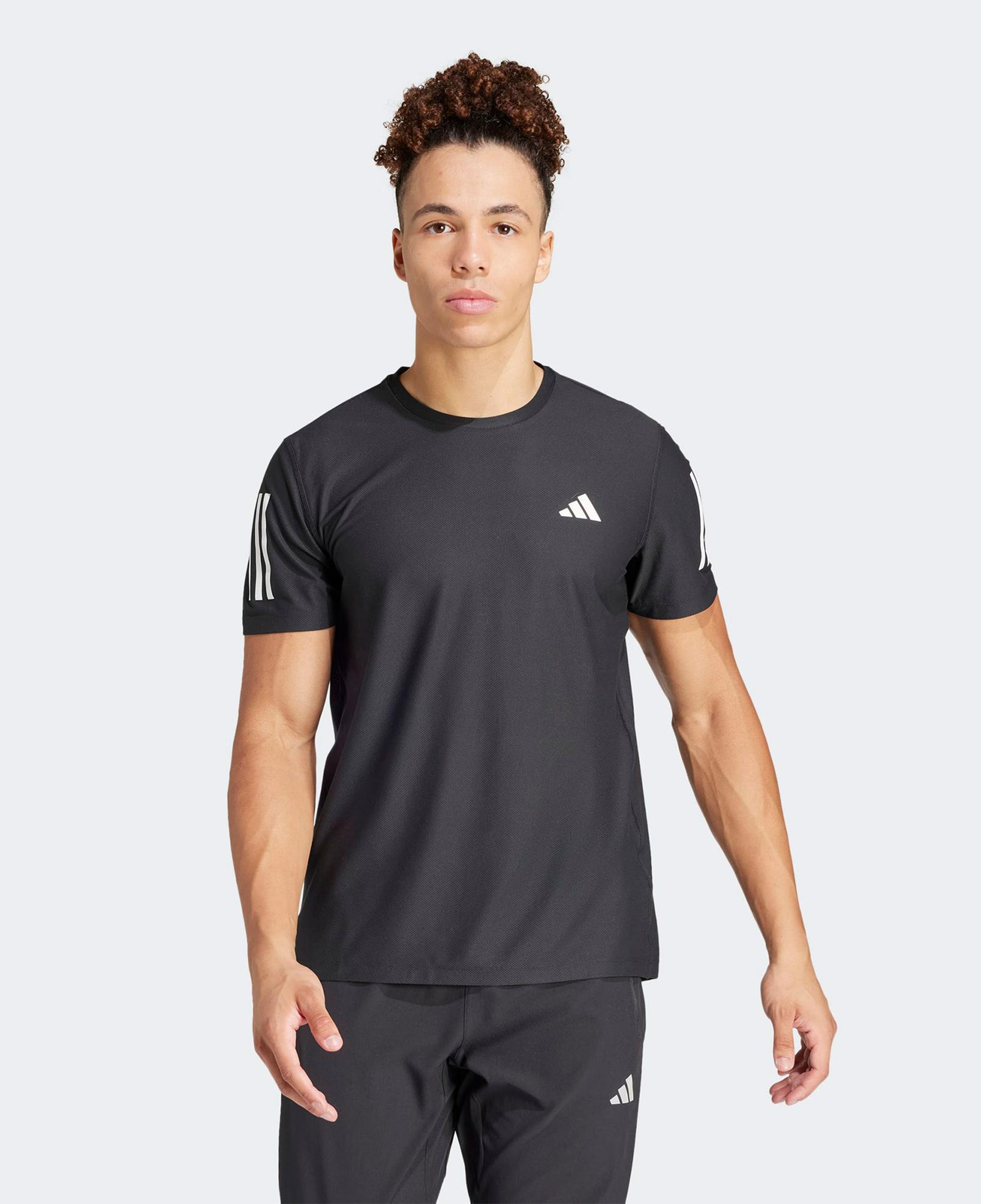 adidas Own The Run Erkek Siyah Koşu T-Shirt