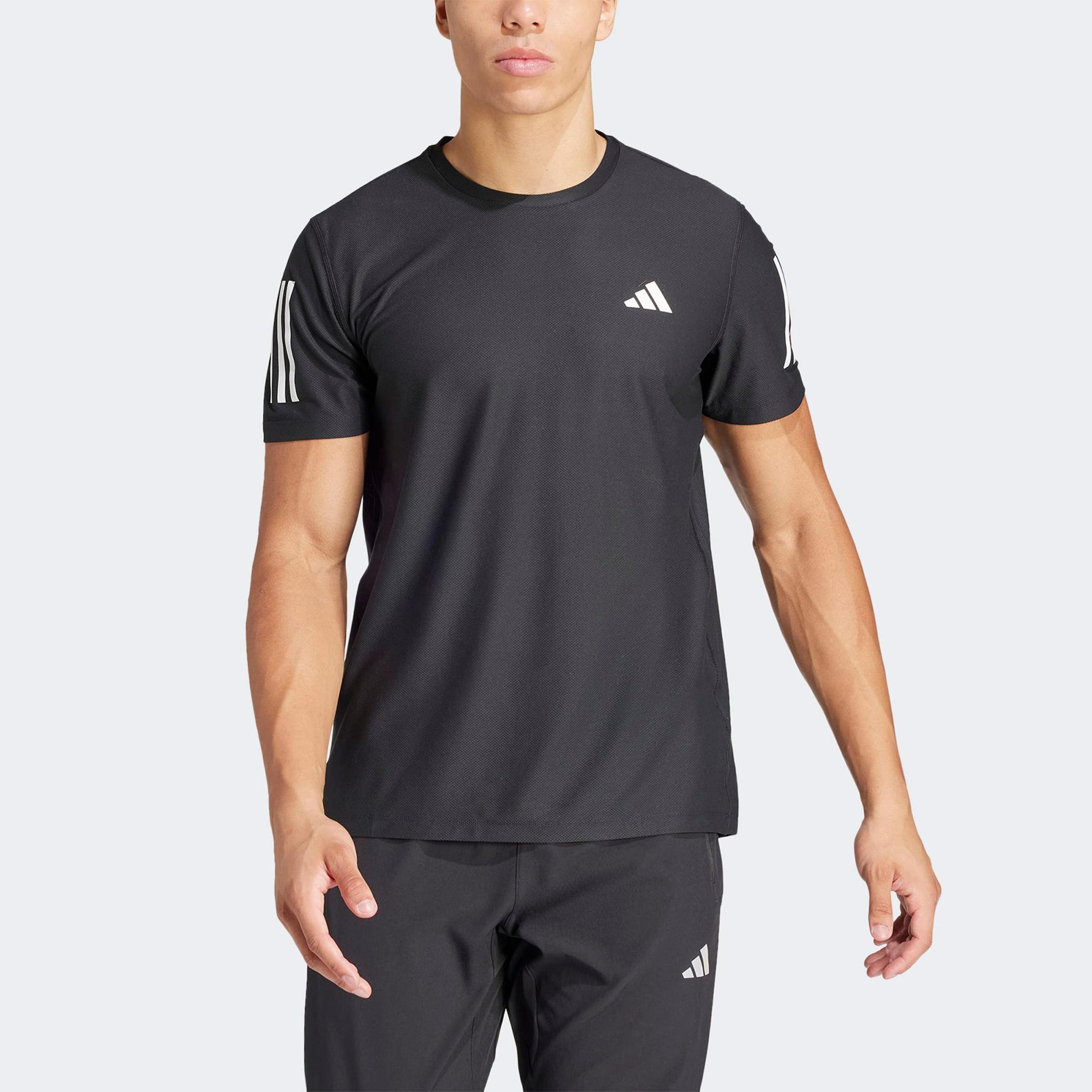 adidas Own The Run Erkek Siyah Koşu T-Shirt