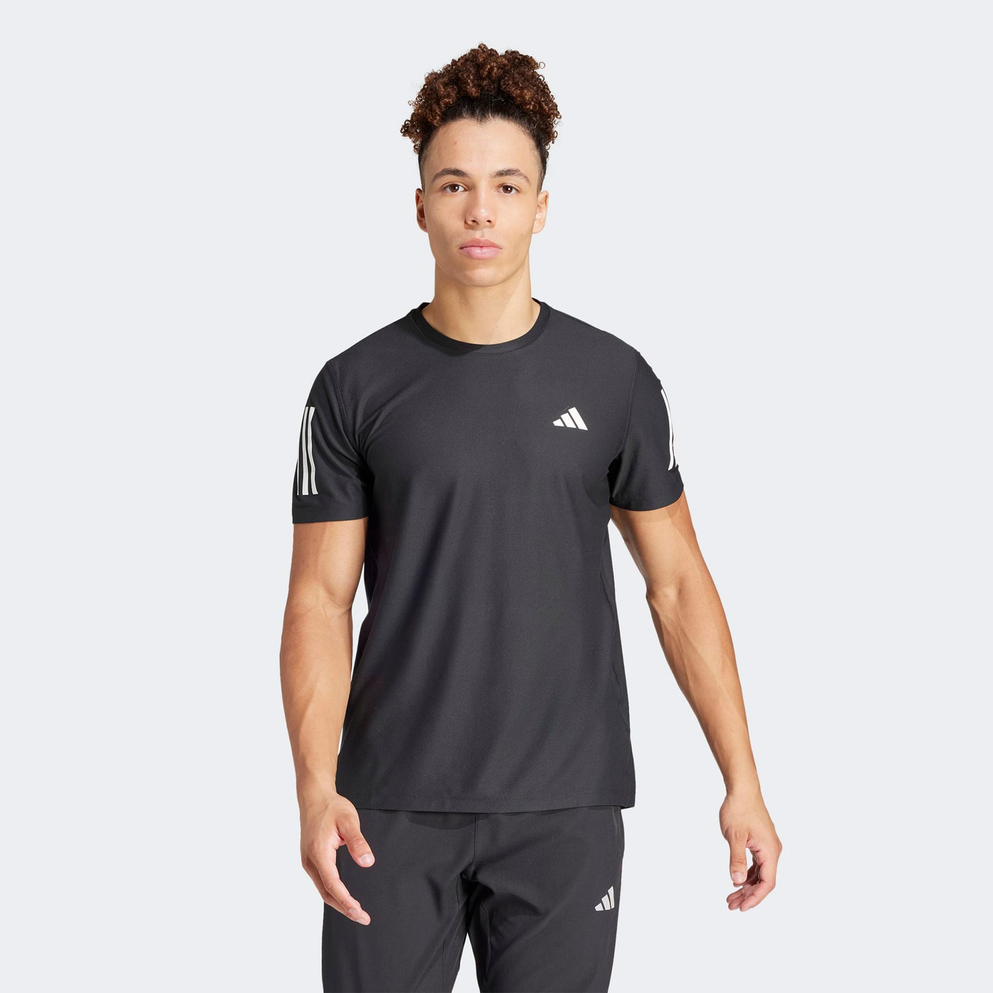 adidas Own The Run Erkek Siyah Koşu T-Shirt
