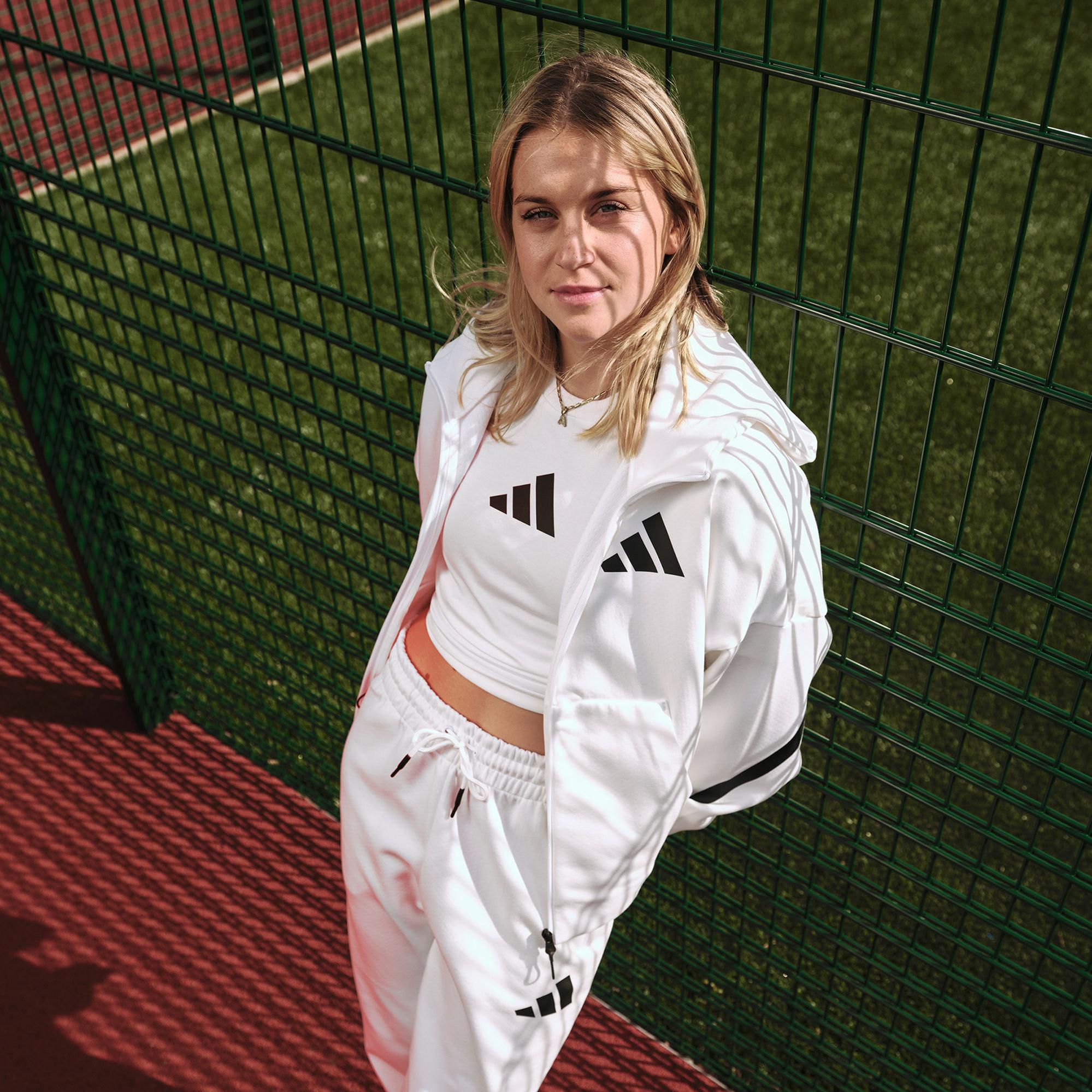adidas Z.N.E. Kadın Beyaz Günlük Sweatshirt