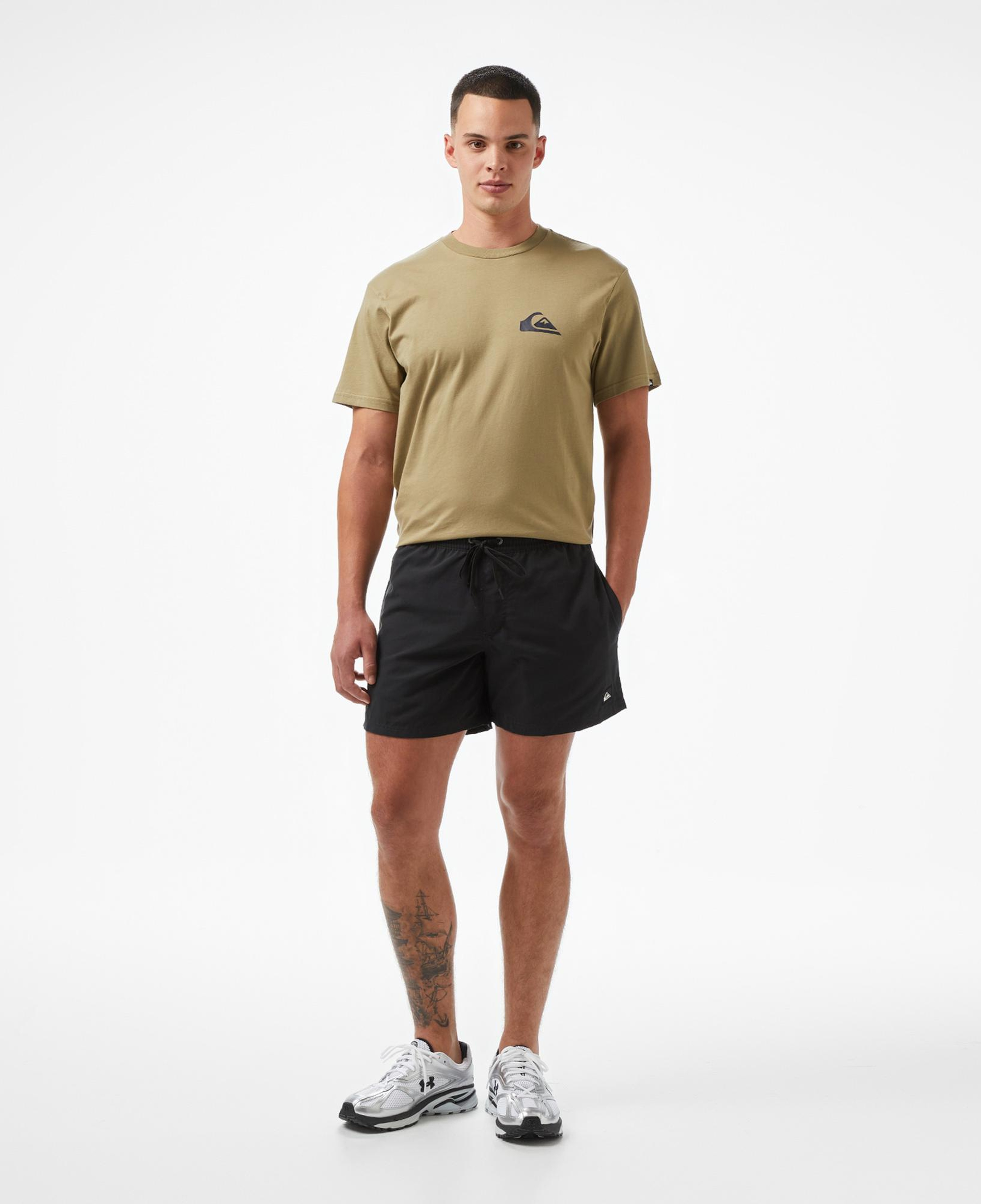 Quiksilver Everyday Solid Volley 15 Erkek Siyah Deniz Şortu