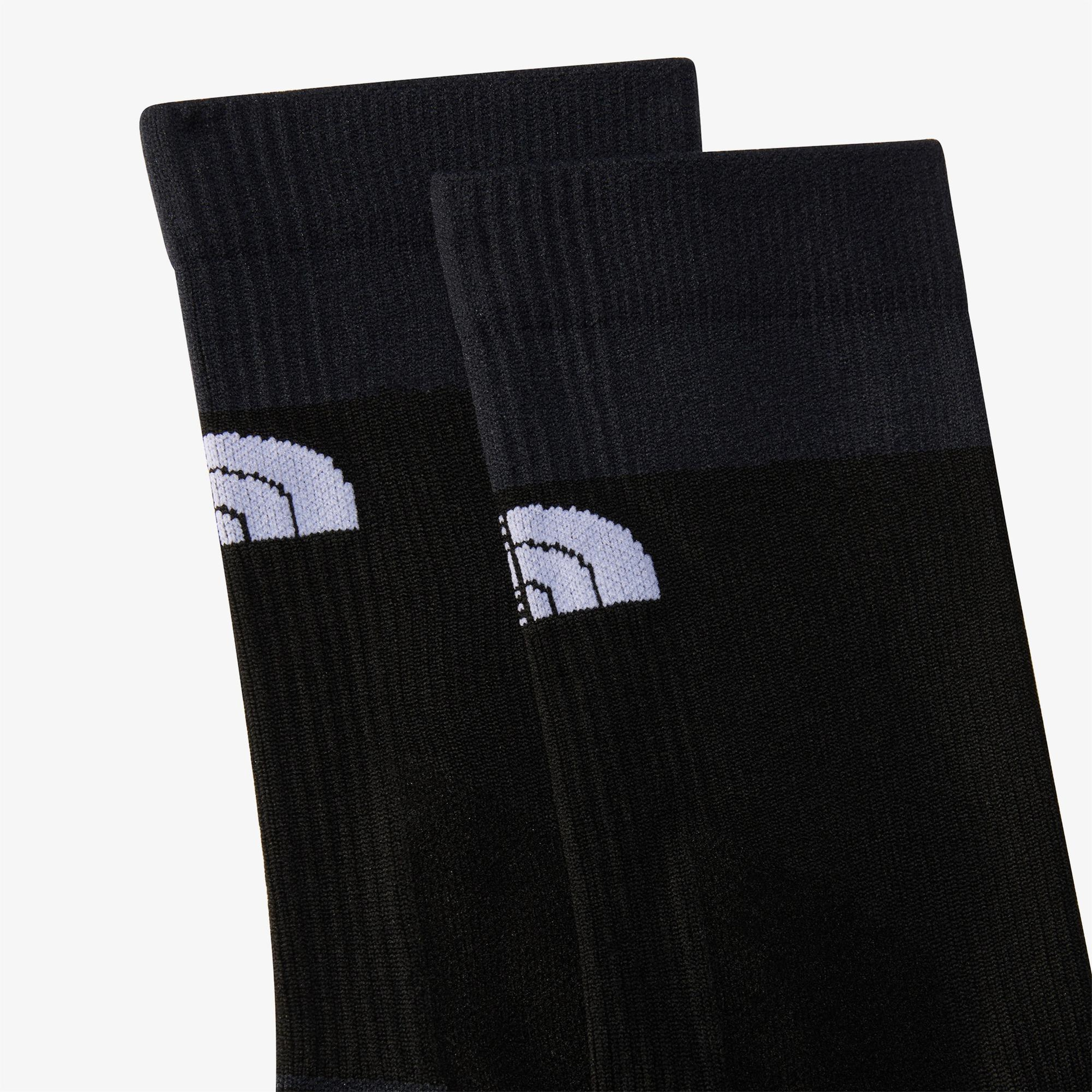 The North Face Trail Run Crew Unisex Siyah Koşu Çorabı