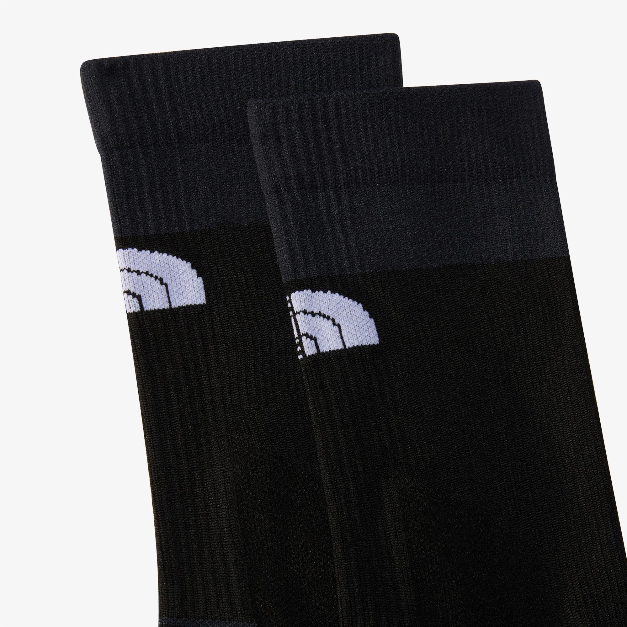 The North Face Trail Run Crew Unisex Siyah Koşu Çorabı
