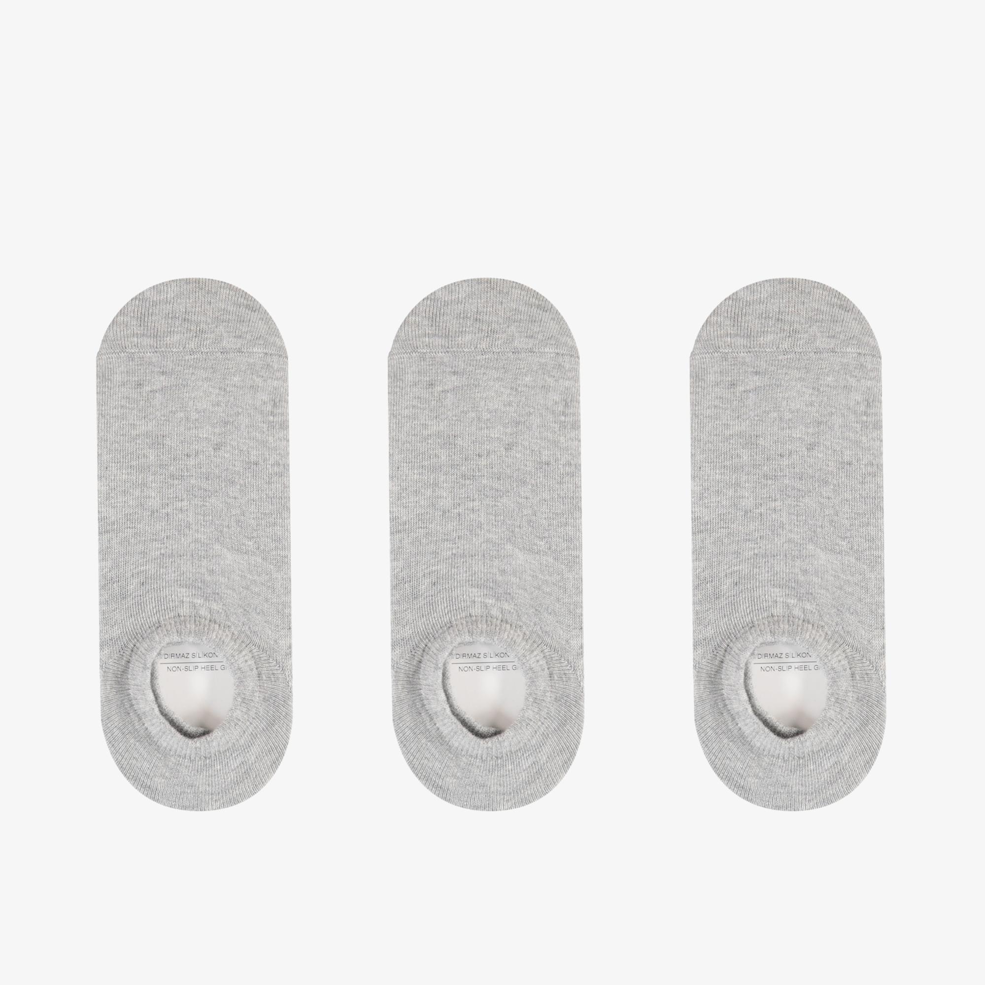 UNITED4 Classic 3lü Erkek Gri Çorap