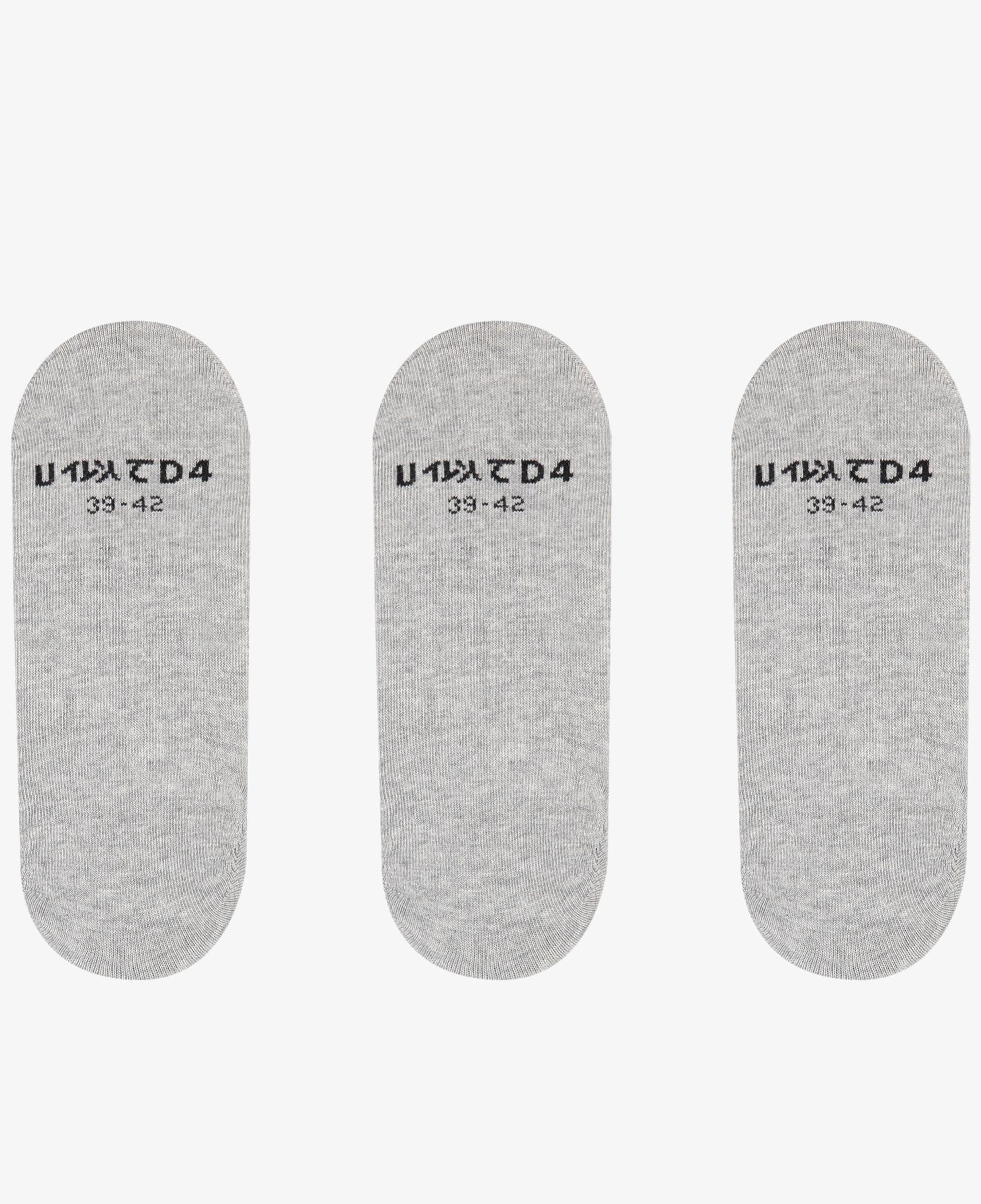 UNITED4 Classic 3lü Erkek Gri Çorap