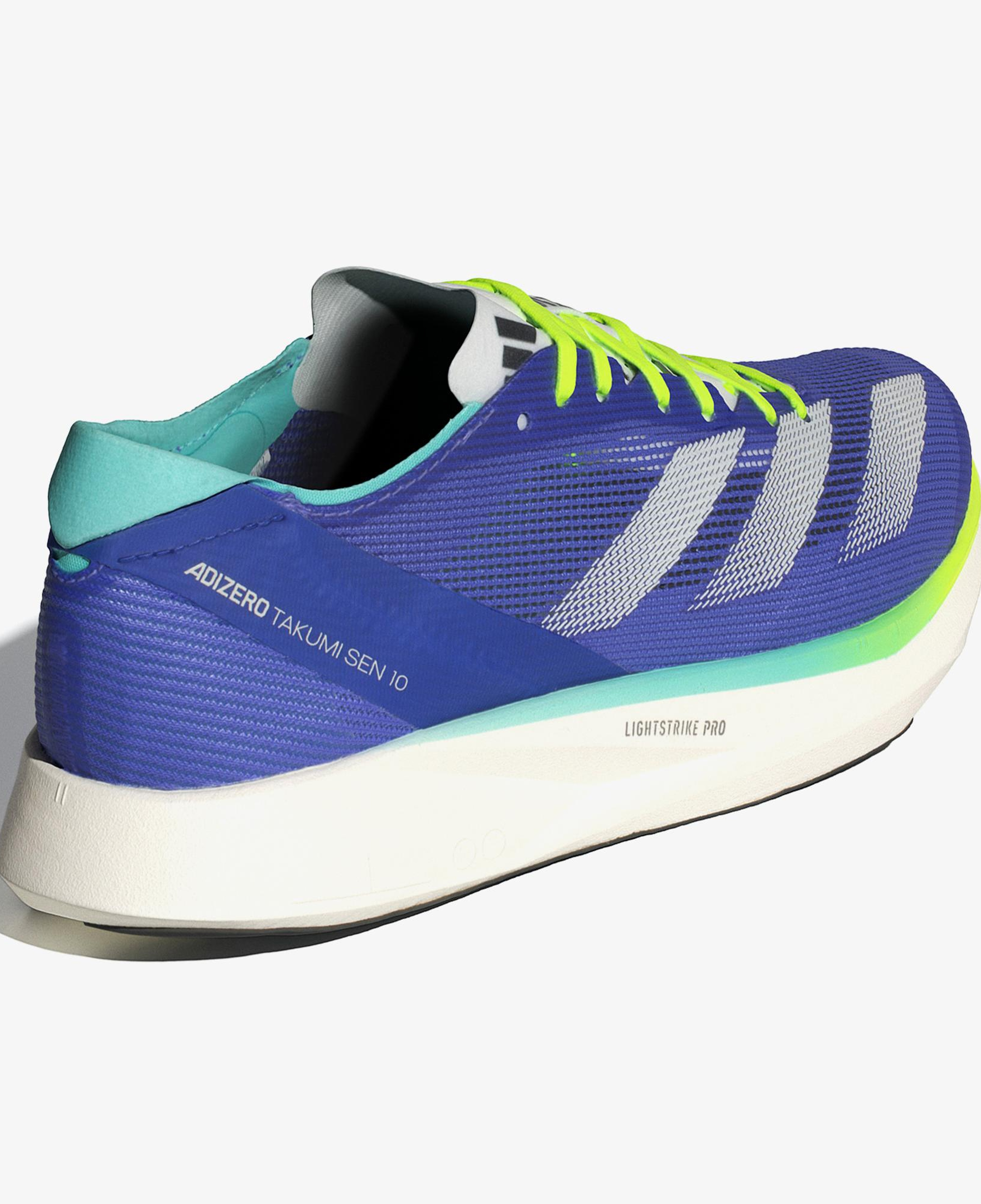 adidas Adizero Takumi Sen 10 Kadın Mavi Koşu Ayakkabısı