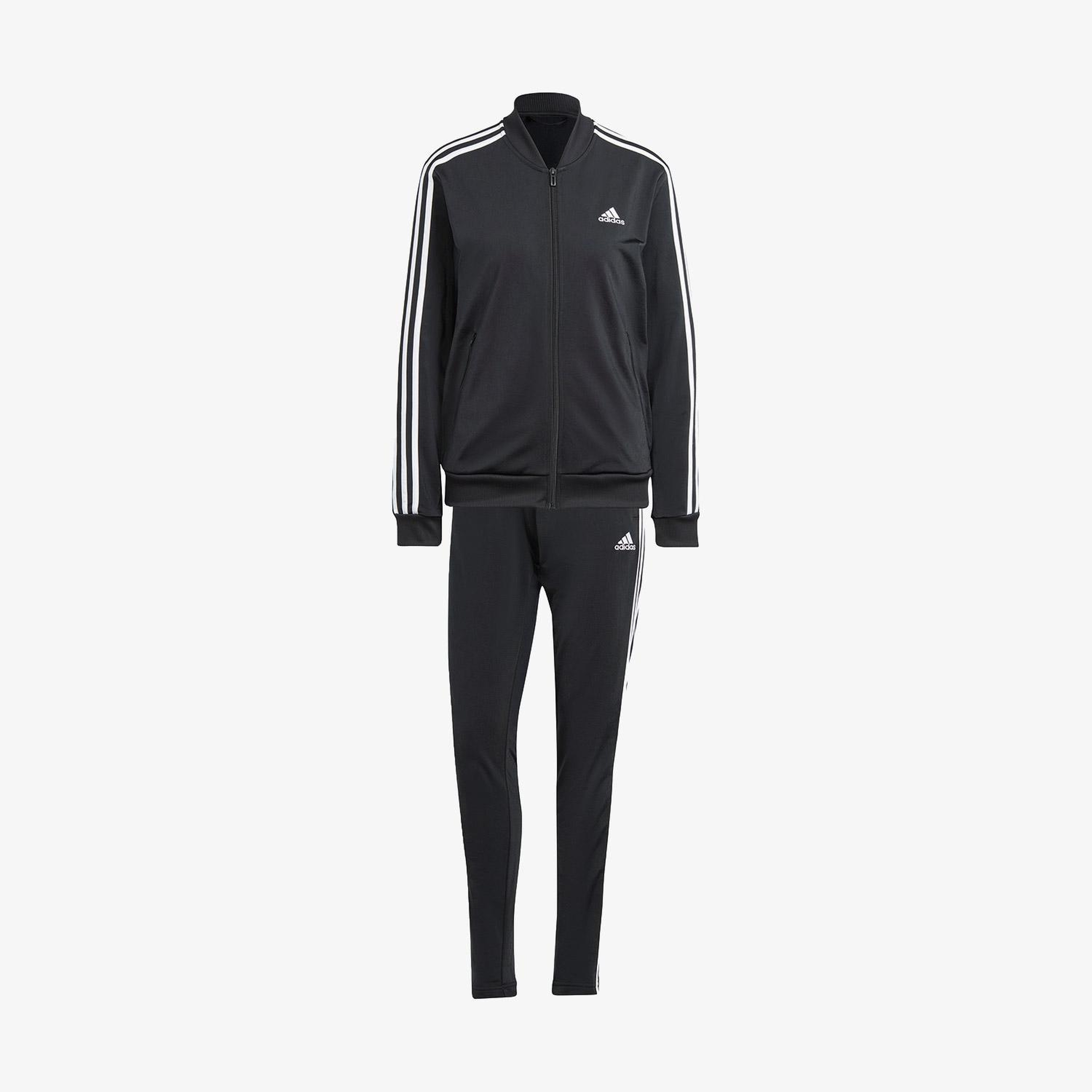 adidas Essential 3 Striped Kadın Siyah Günlük Eşofman Üstü
