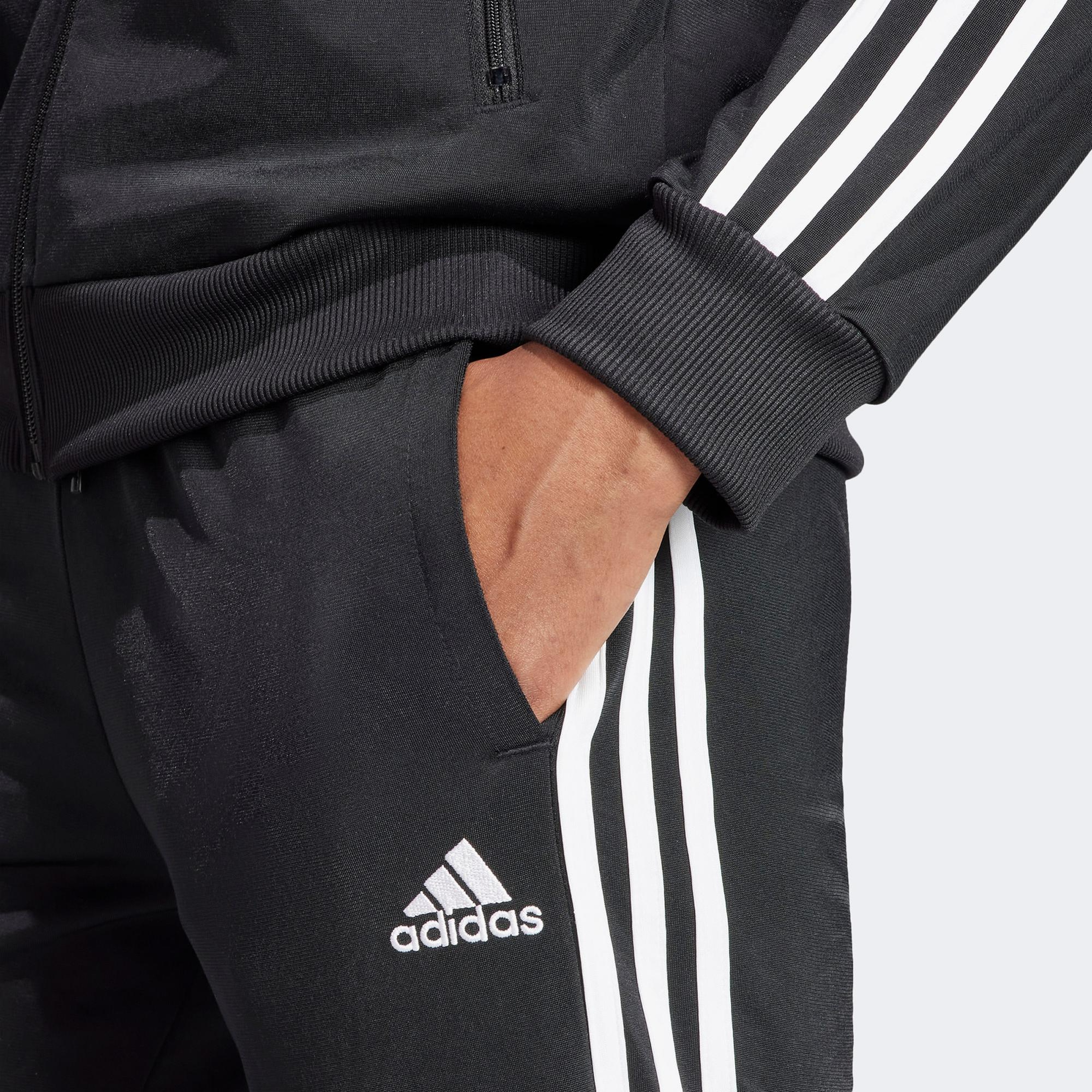 adidas Essential 3 Striped Kadın Siyah Günlük Eşofman Üstü