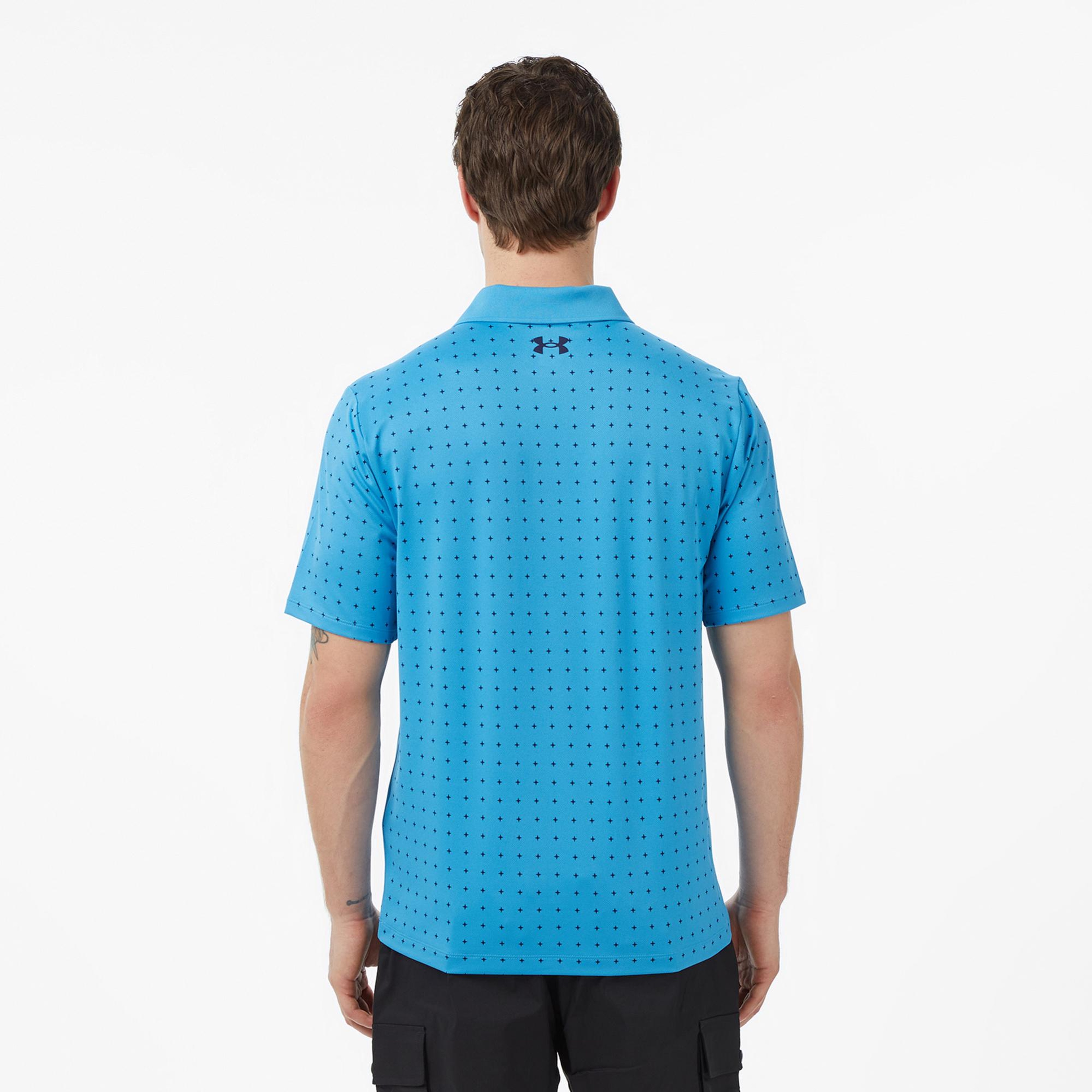 Under Armour Matchplay Printed Erkek Mavi Polo