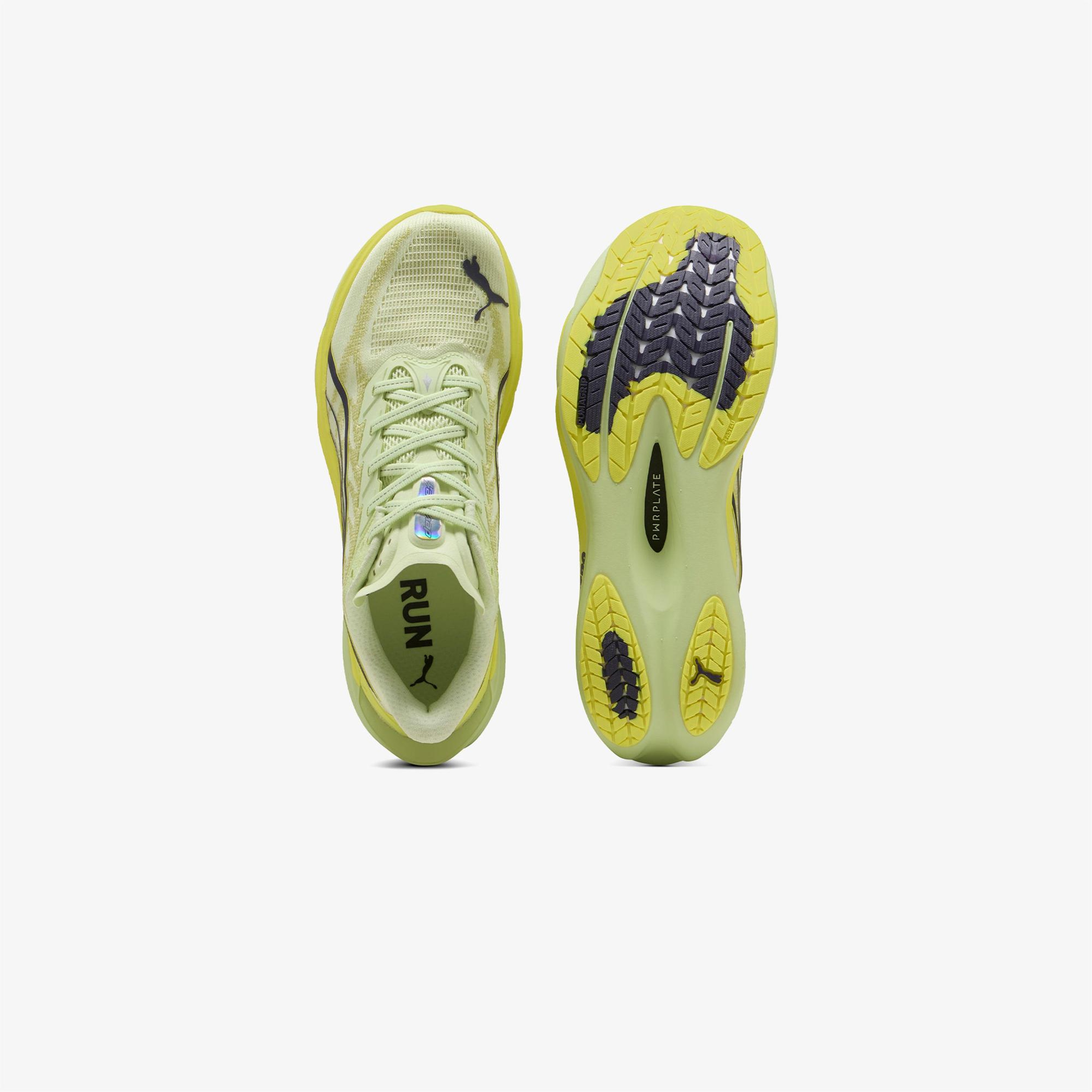 Puma Deviate Nitro 4 Erkek Gri Koşu Ayakkabısı