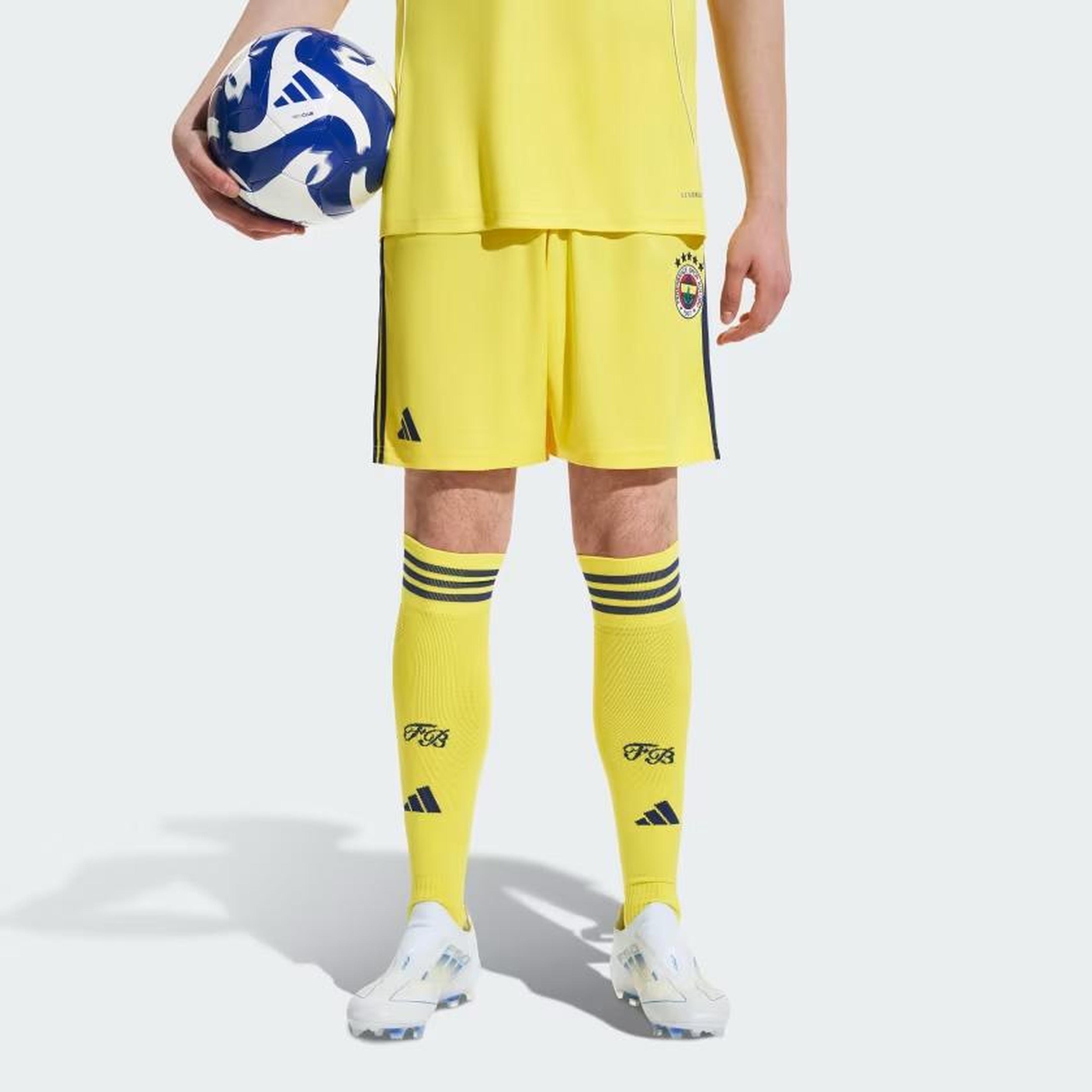 adidas Fenerbahçe 25-26 Erkek Sarı Futbol Deplasman  Şortu