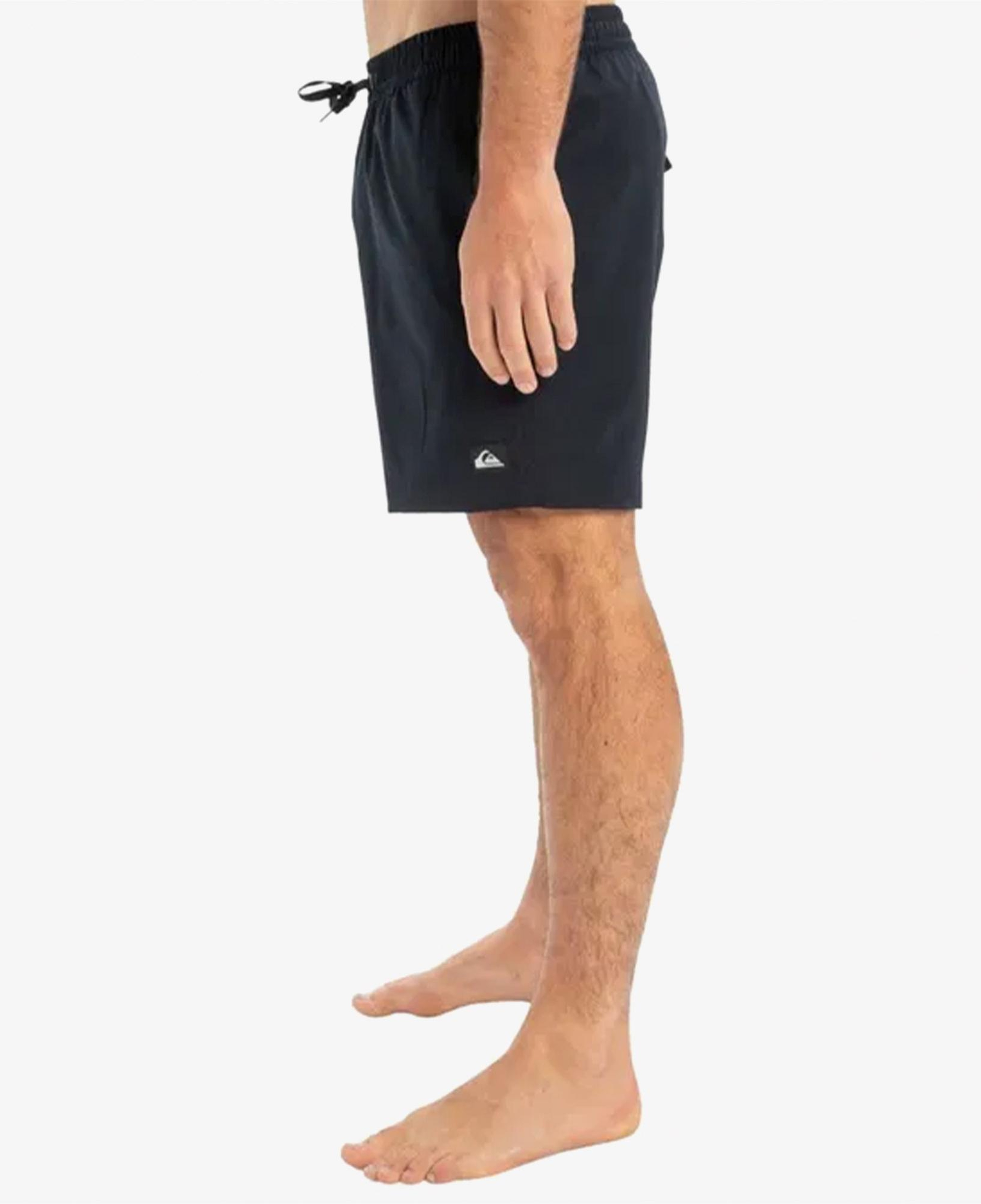 Quiksilver Surfsilk Solid Volley 16 Erkek Siyah Deniz Şortu