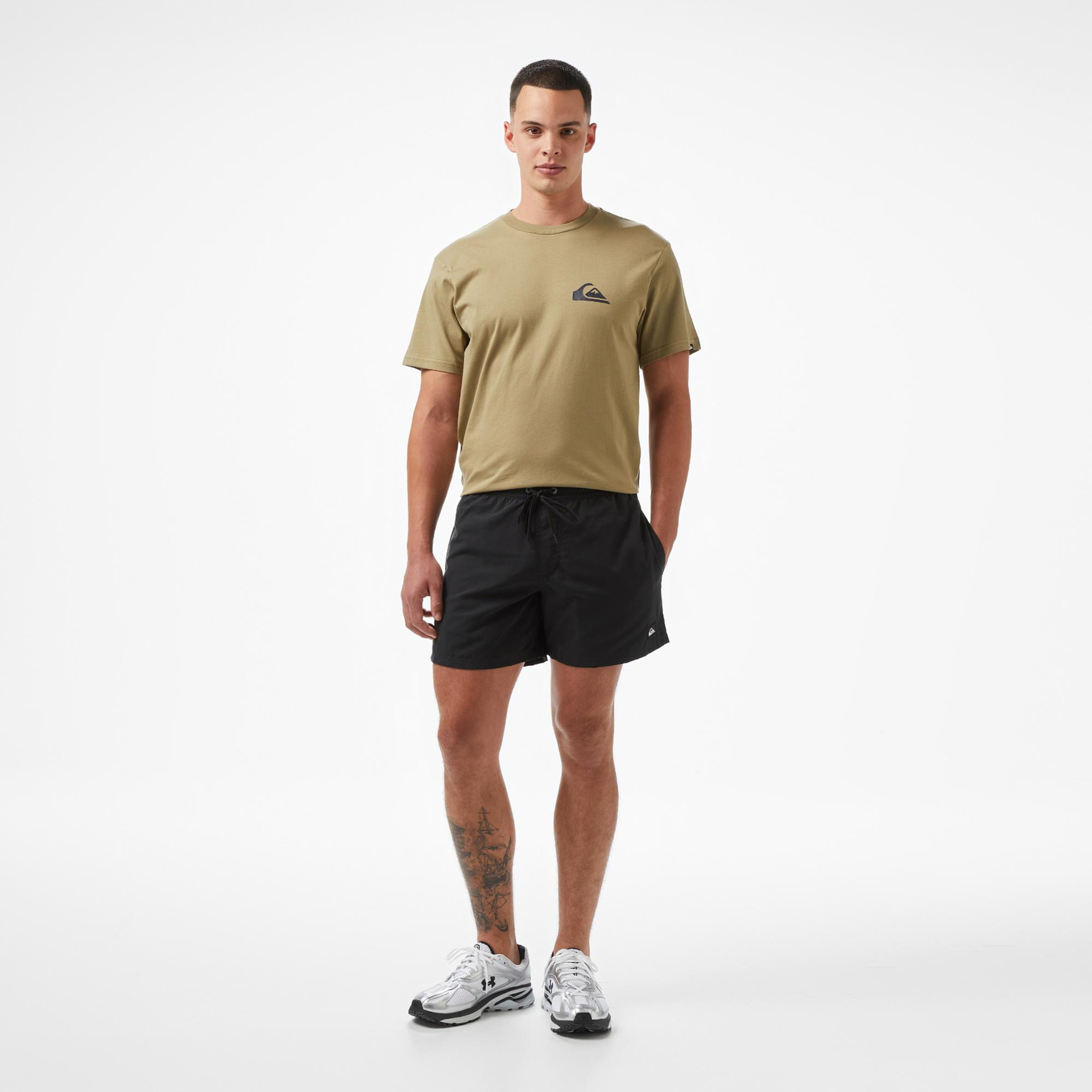 Quiksilver Everyday Solid Volley 15 Erkek Siyah Deniz Şortu