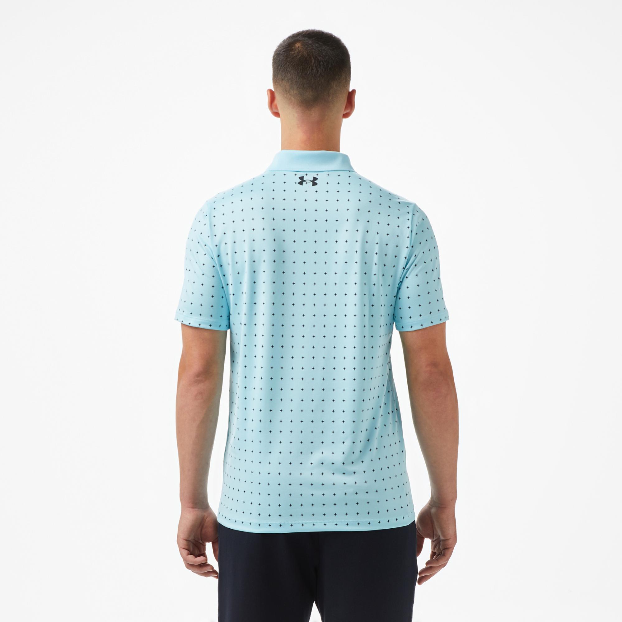 Under Armour Matchplay Printed Erkek Gri Golf Polo