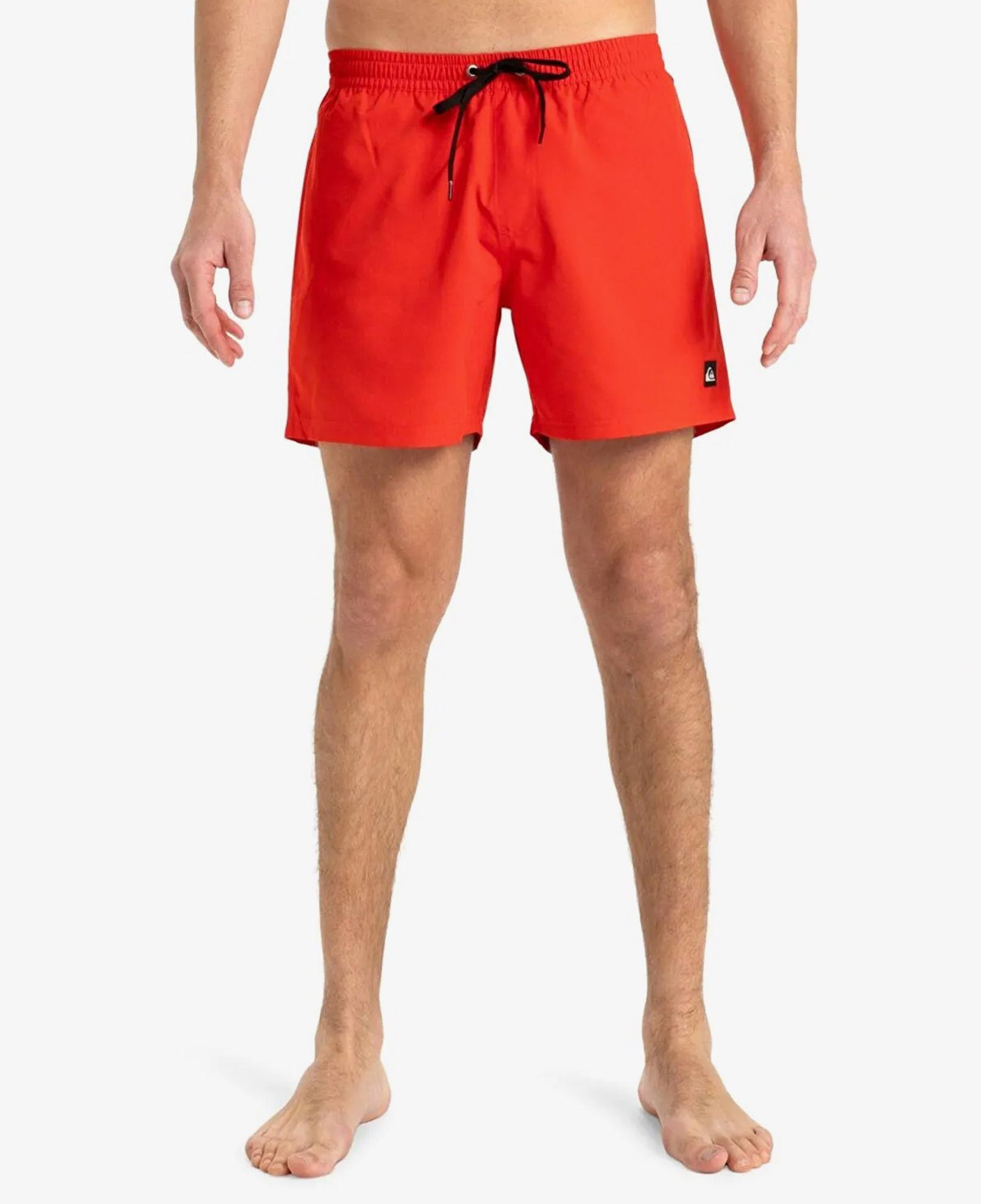 Quiksilver Everyday Solid Volley 15 Erkek Kırmızı Deniz Şortu