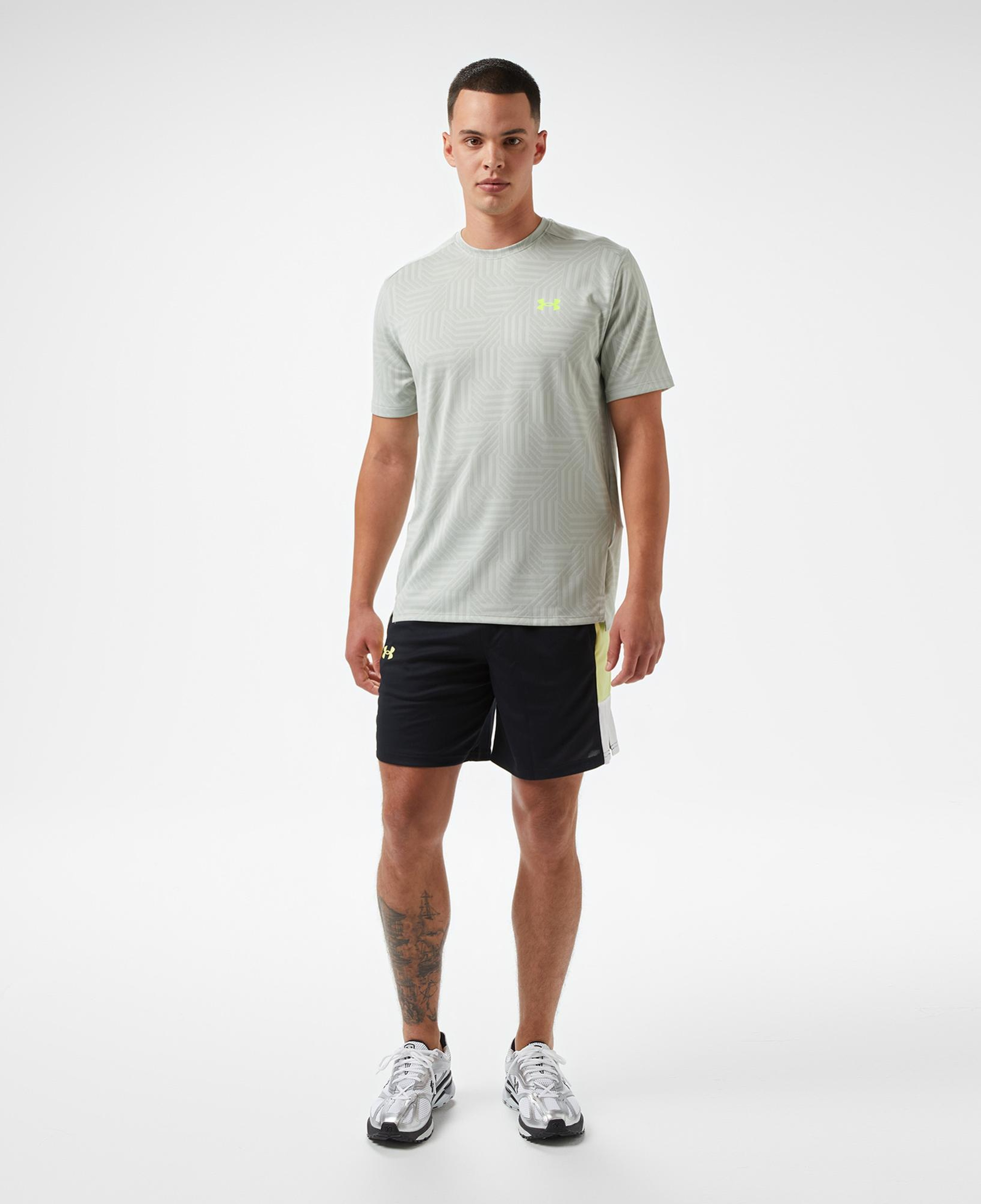 Under Armour Tech Vent Geotessa Ss Erkek Yeşil Antrenman T-Shirt