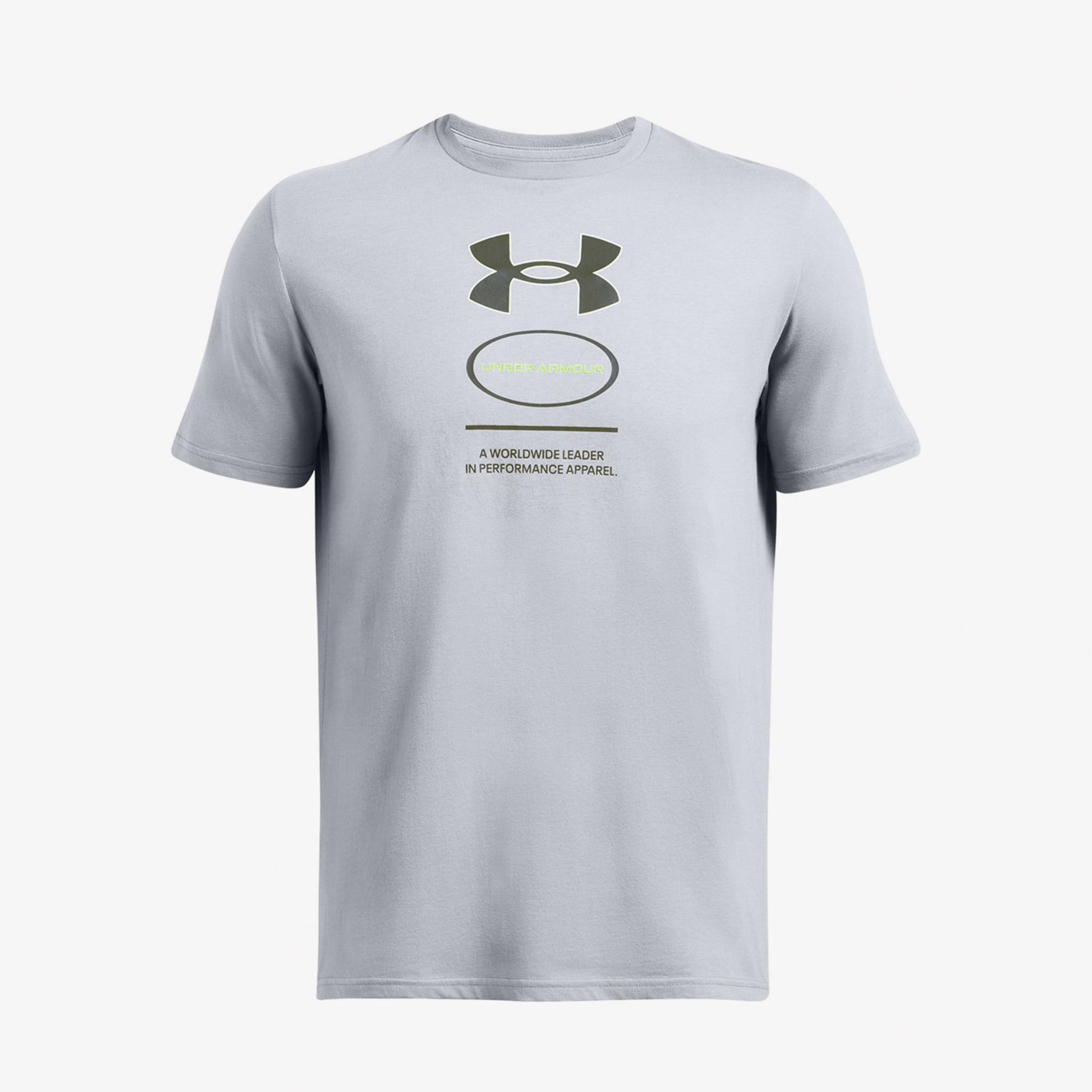 Under Armour Branded Gel-Stack Erkek Gri Günlük T-Shirt
