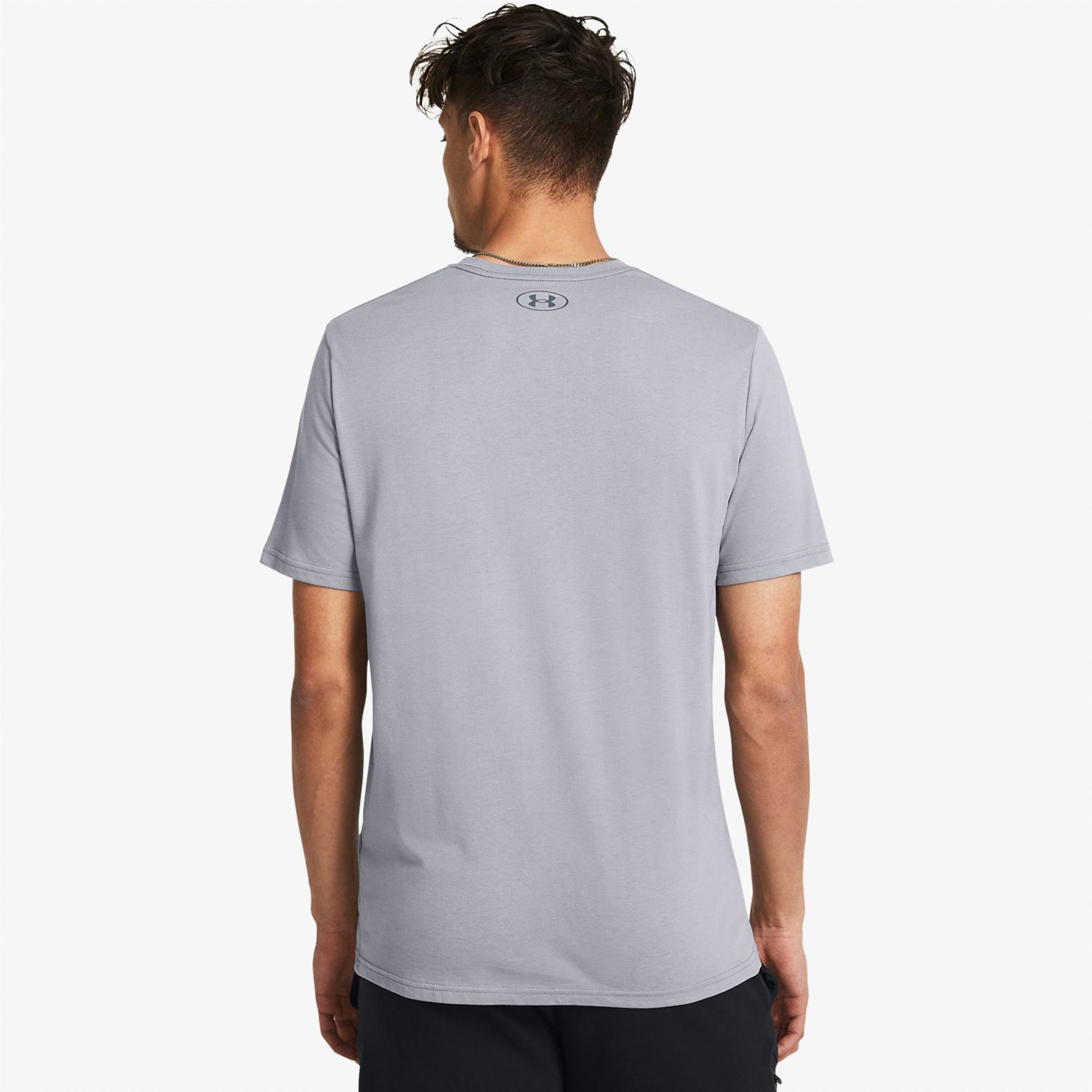 Under Armour Branded Gel-Stack Erkek Gri Günlük T-Shirt