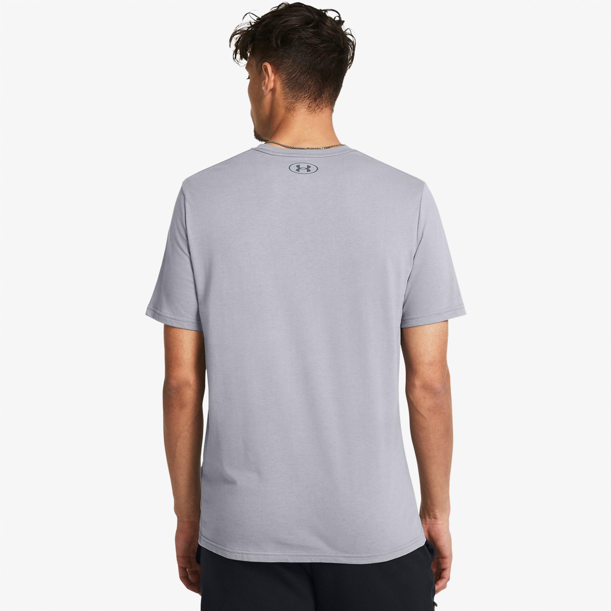 Under Armour Branded Gel-Stack Erkek Gri Günlük T-Shirt