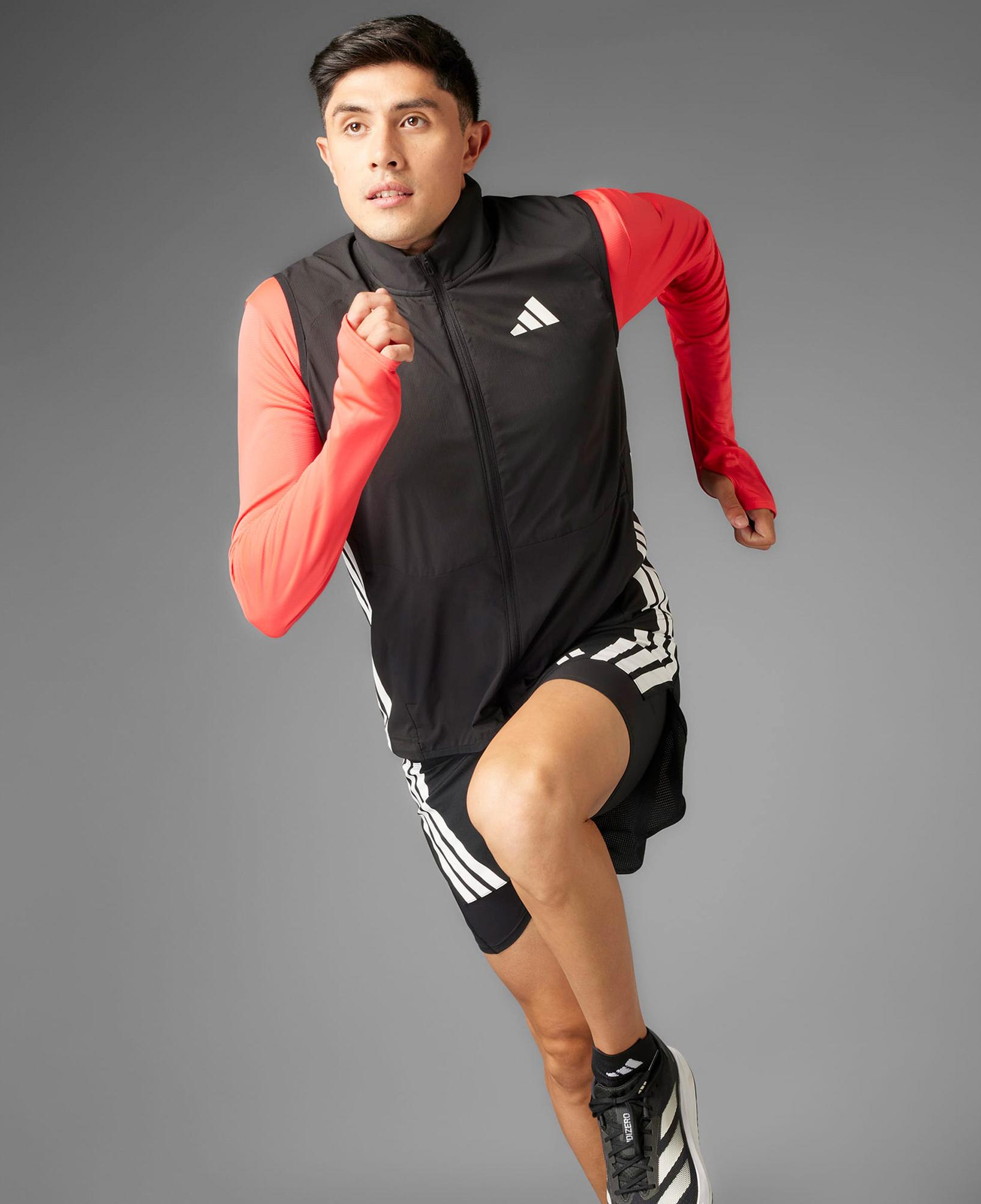 adidas Adizero Erkek Siyah Koşu Yeleği