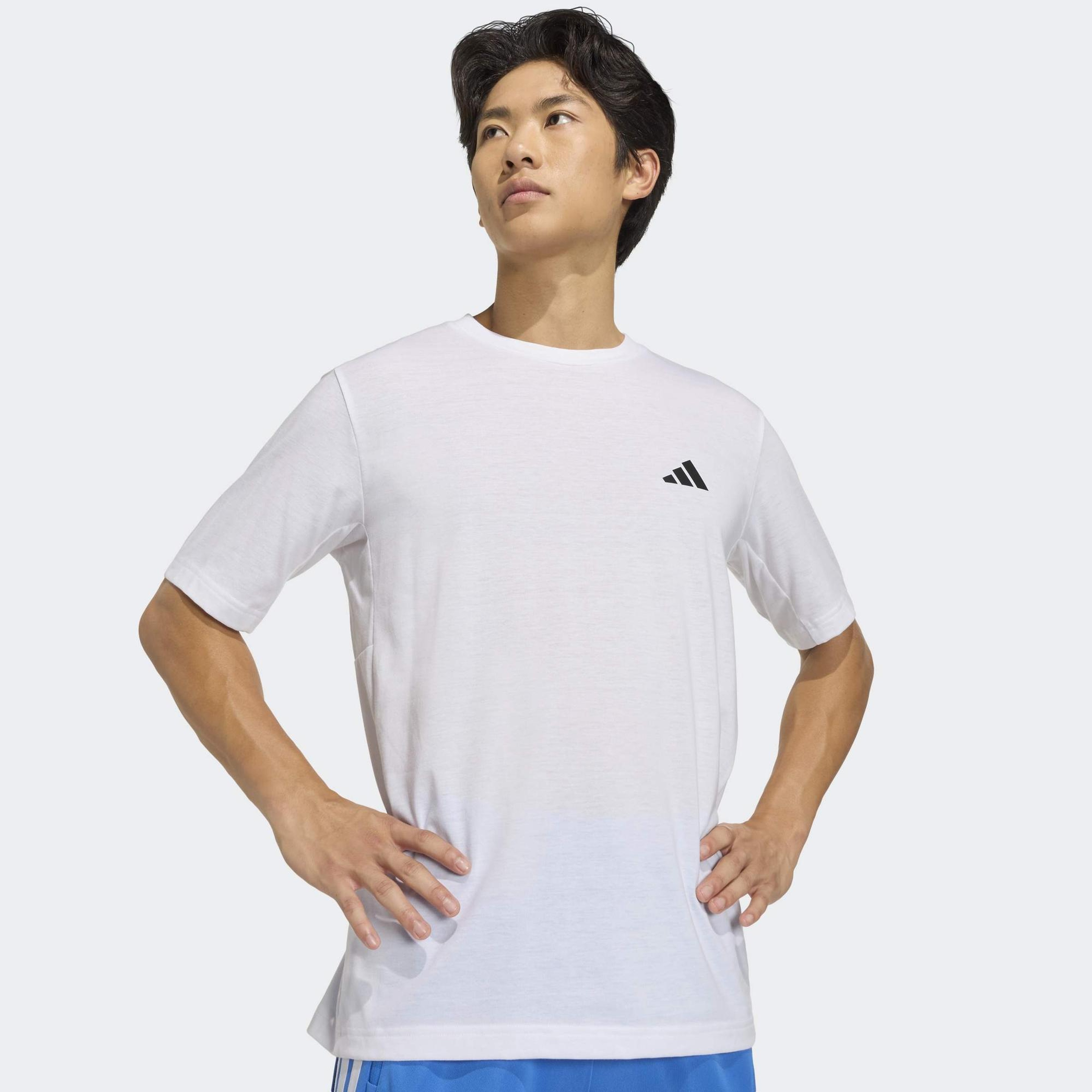 adidas Workout Essentials Feelready Erkek Beyaz Antrenman T-Shirt