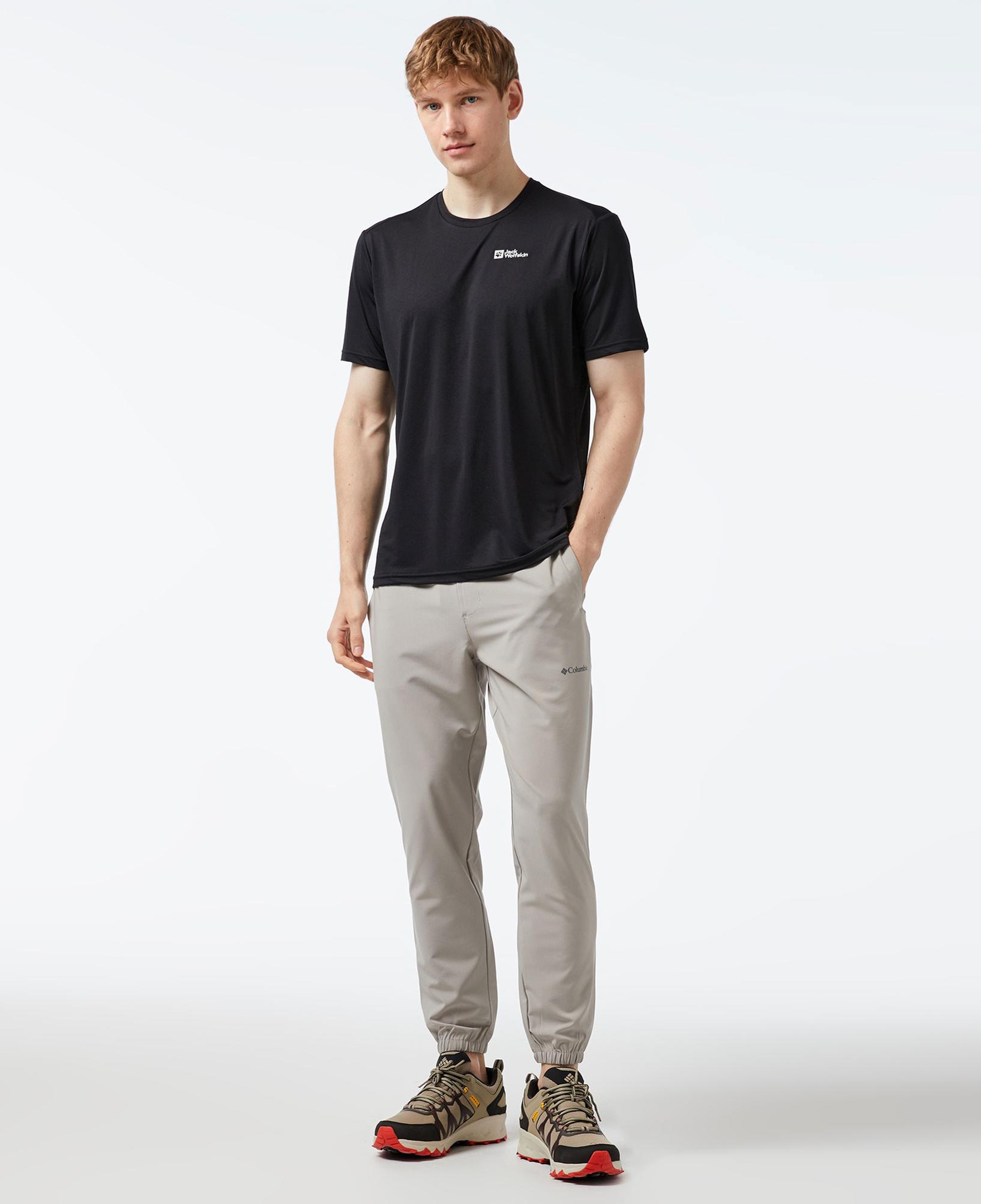 Jack Wolfskin Delgami Erkek Siyah T-Shirt