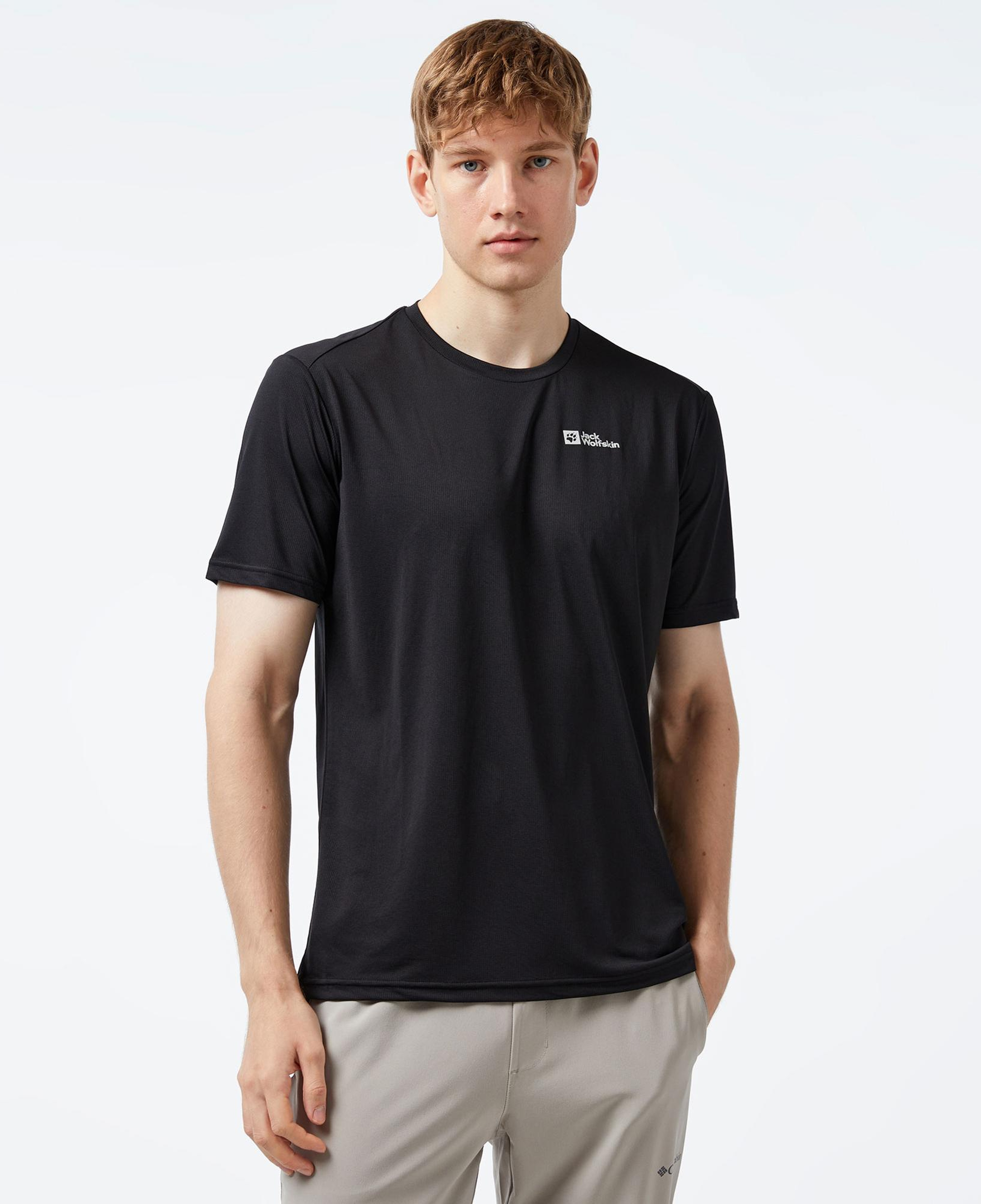 Jack Wolfskin Delgami Erkek Siyah T-Shirt