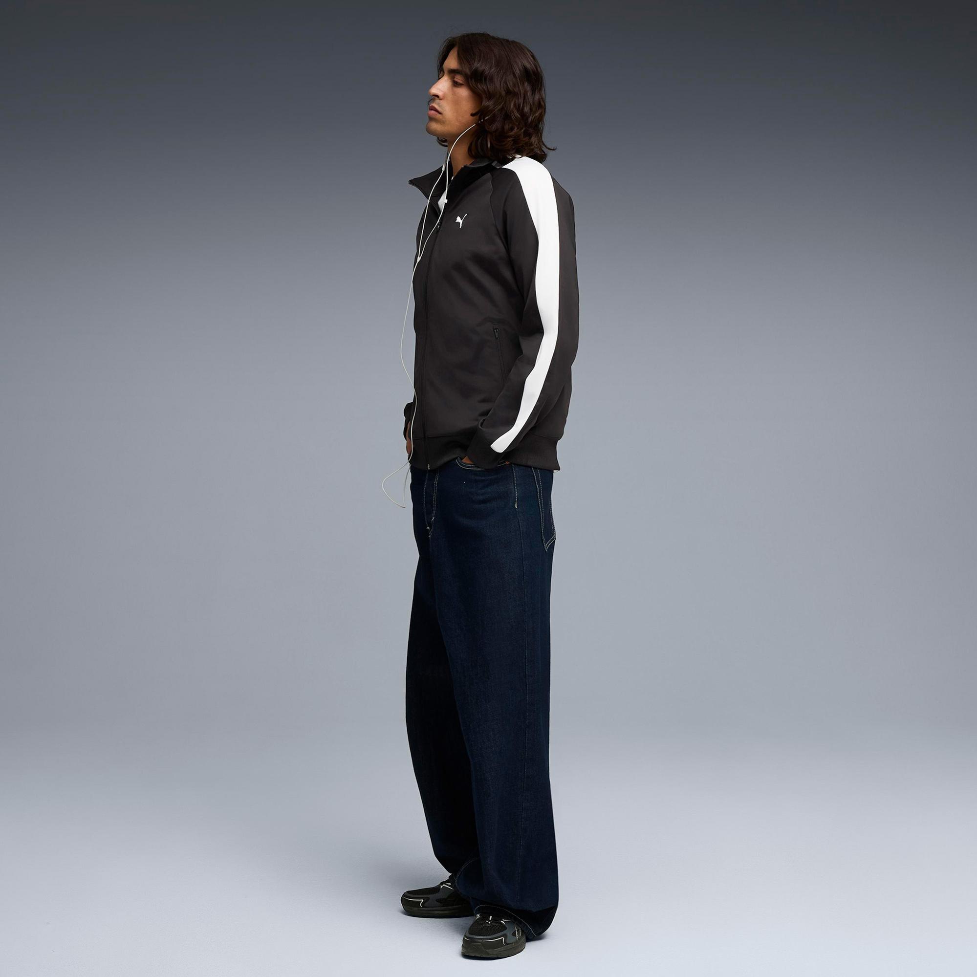 Puma Ess T7 Poly Track Erkek Siyah Eşofman Üstü