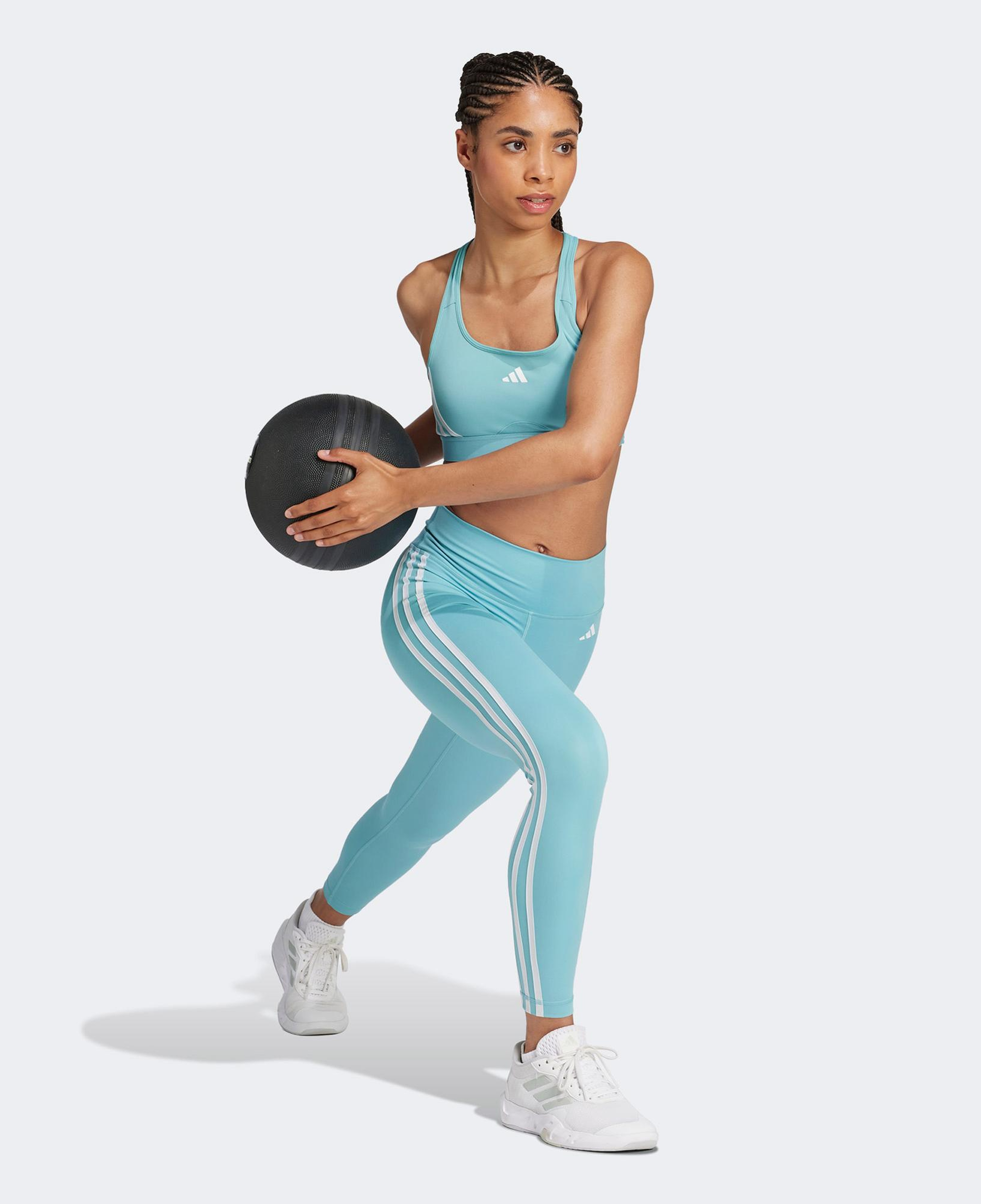 adidas Powerimpact Medium Support Kadın Mavi Antrenman Bra