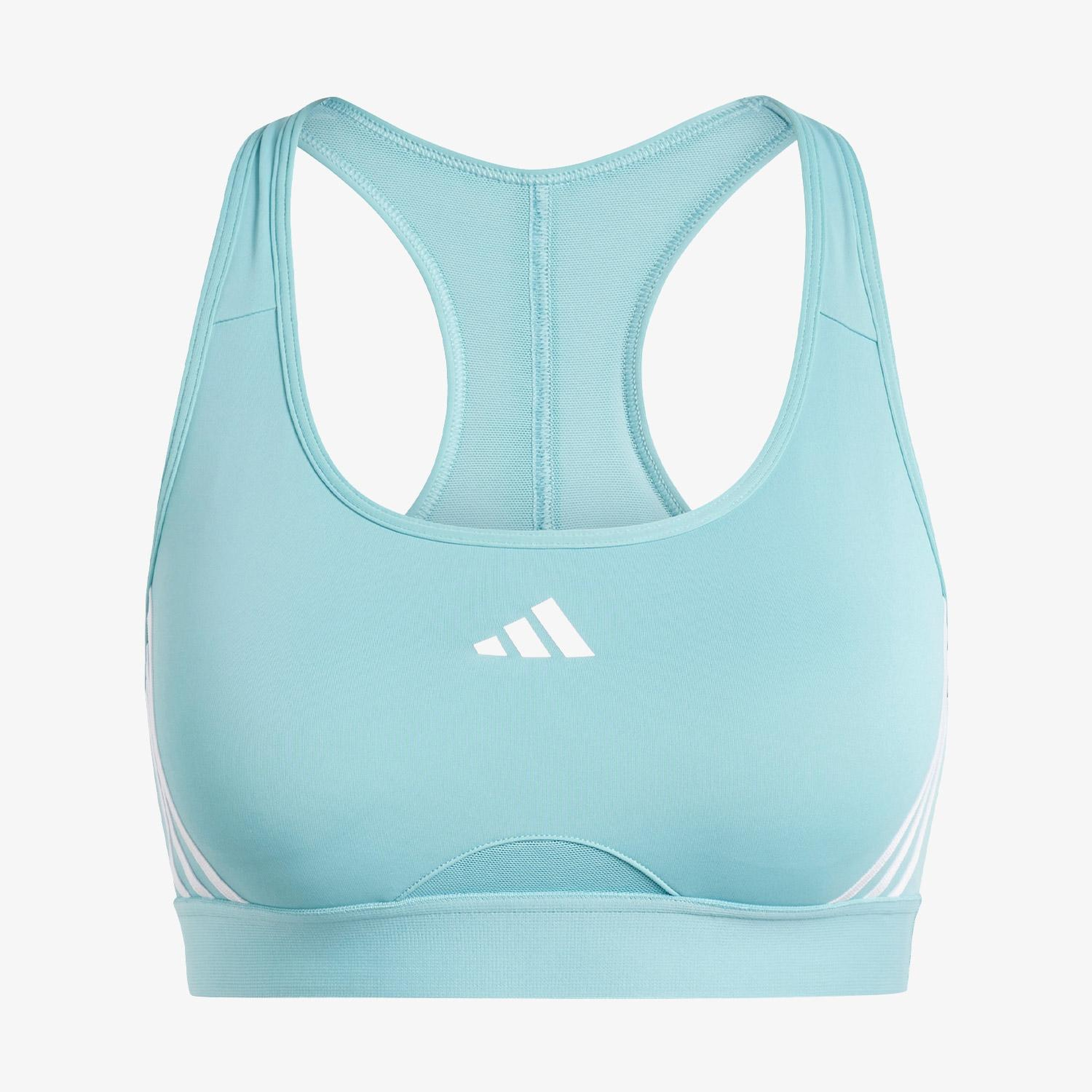 adidas Powerimpact Medium Support Kadın Mavi Antrenman Bra