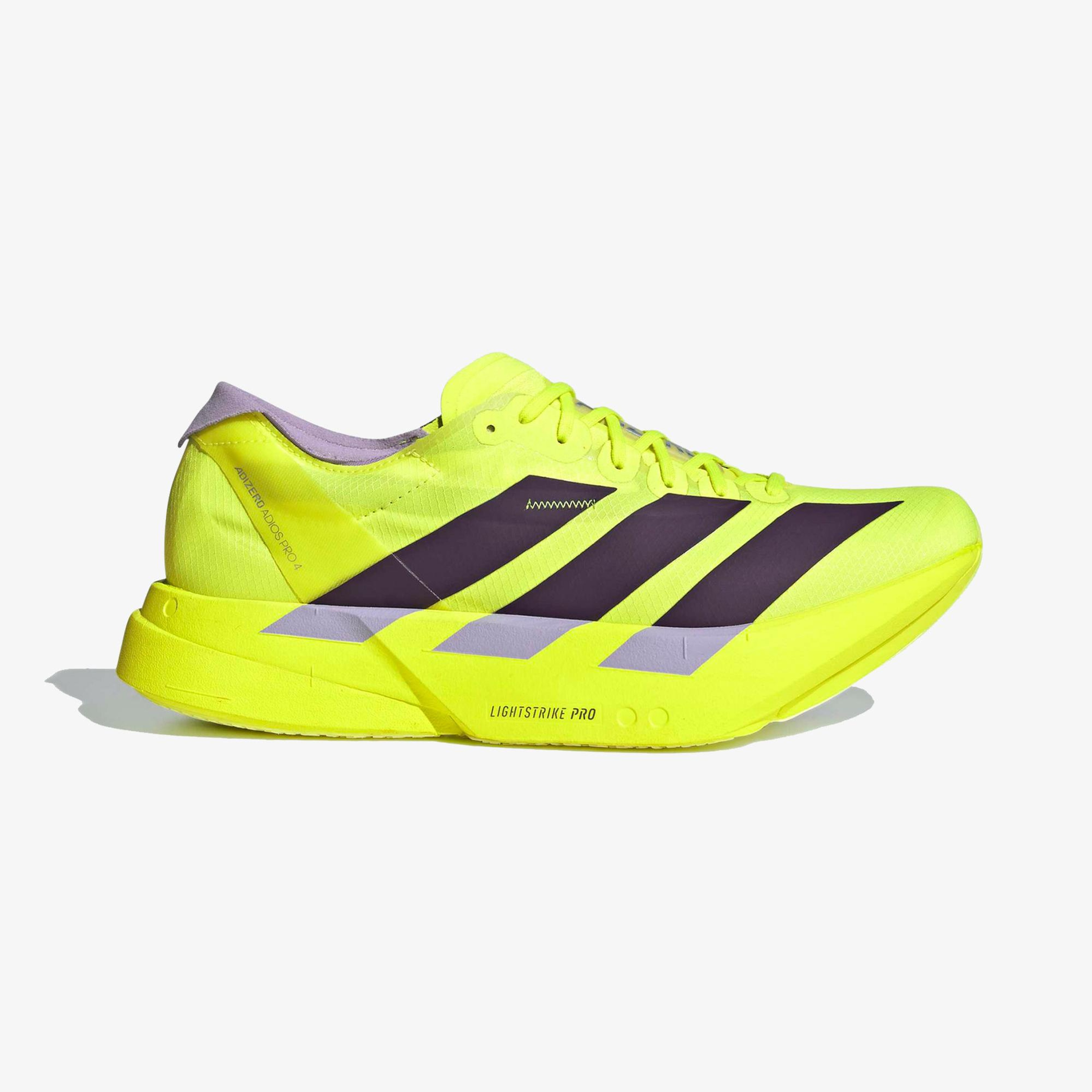 adidas Adizero Adios Pro 4 Erkek Sarı Koşu Ayakkabısı